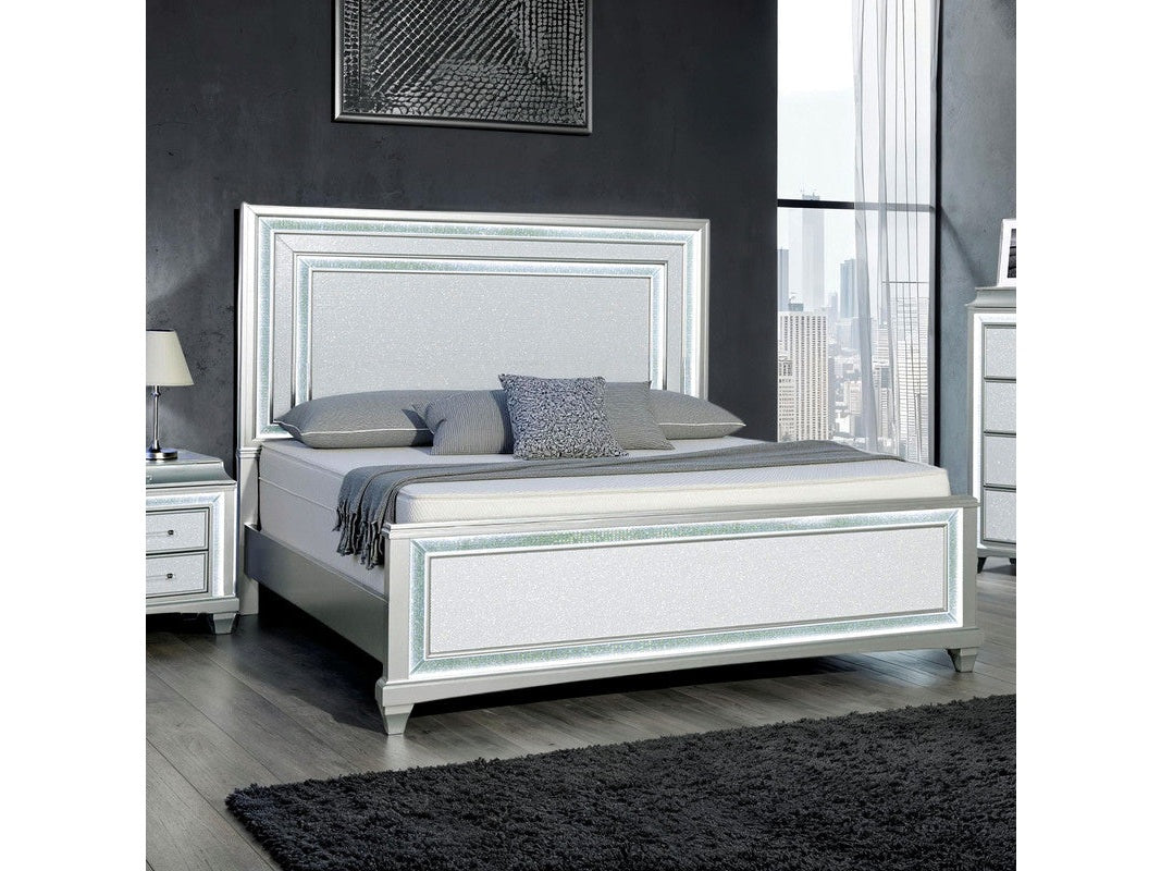 Galea Gray 5 Pc. Queen Bedroom Set w/ Chest - Ornate Home