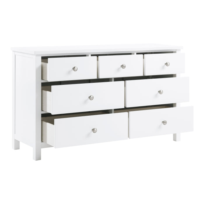 Galen White 7-Drawer Dresser