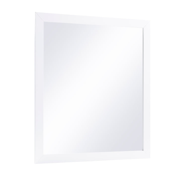 Galen White Mirror Wide