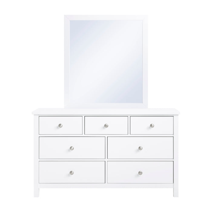 Galen White Mirror Wide