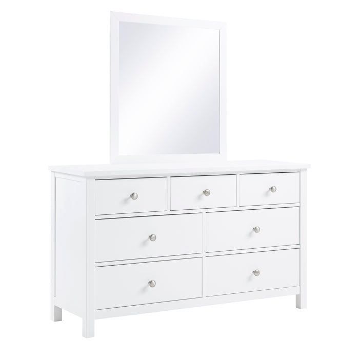 Galen White Mirror Wide