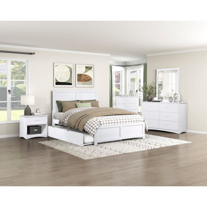 Galen White Mirror Wide