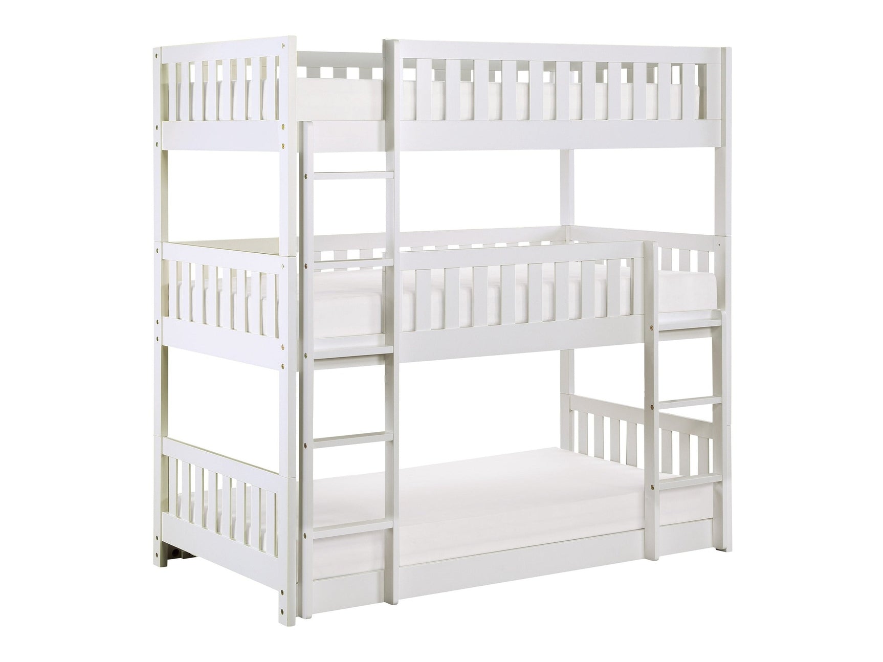 Galen White Triple Bunk Bed - Ornate Home