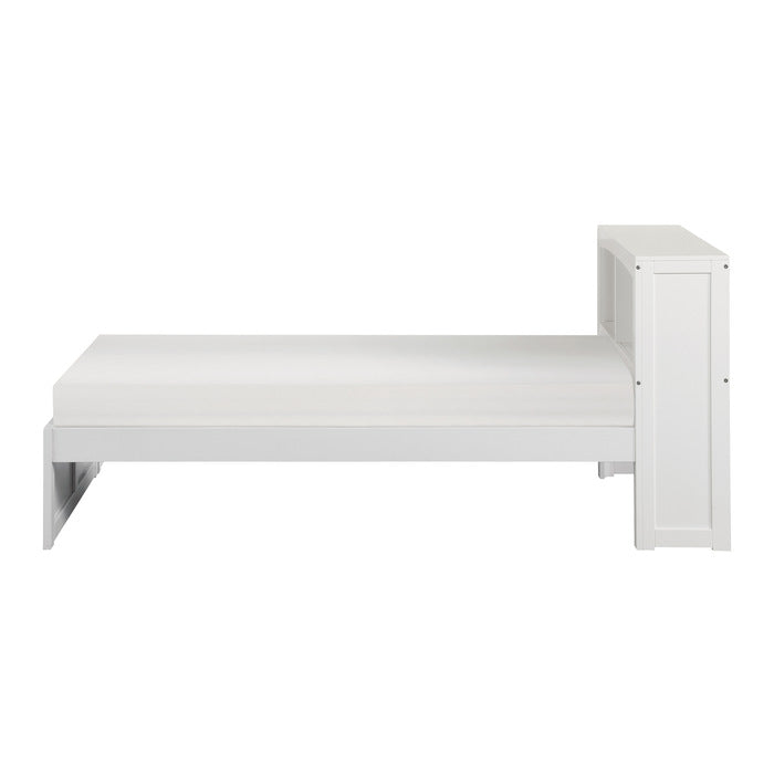 Galen White Twin Bookcase Bed - Ornate Home