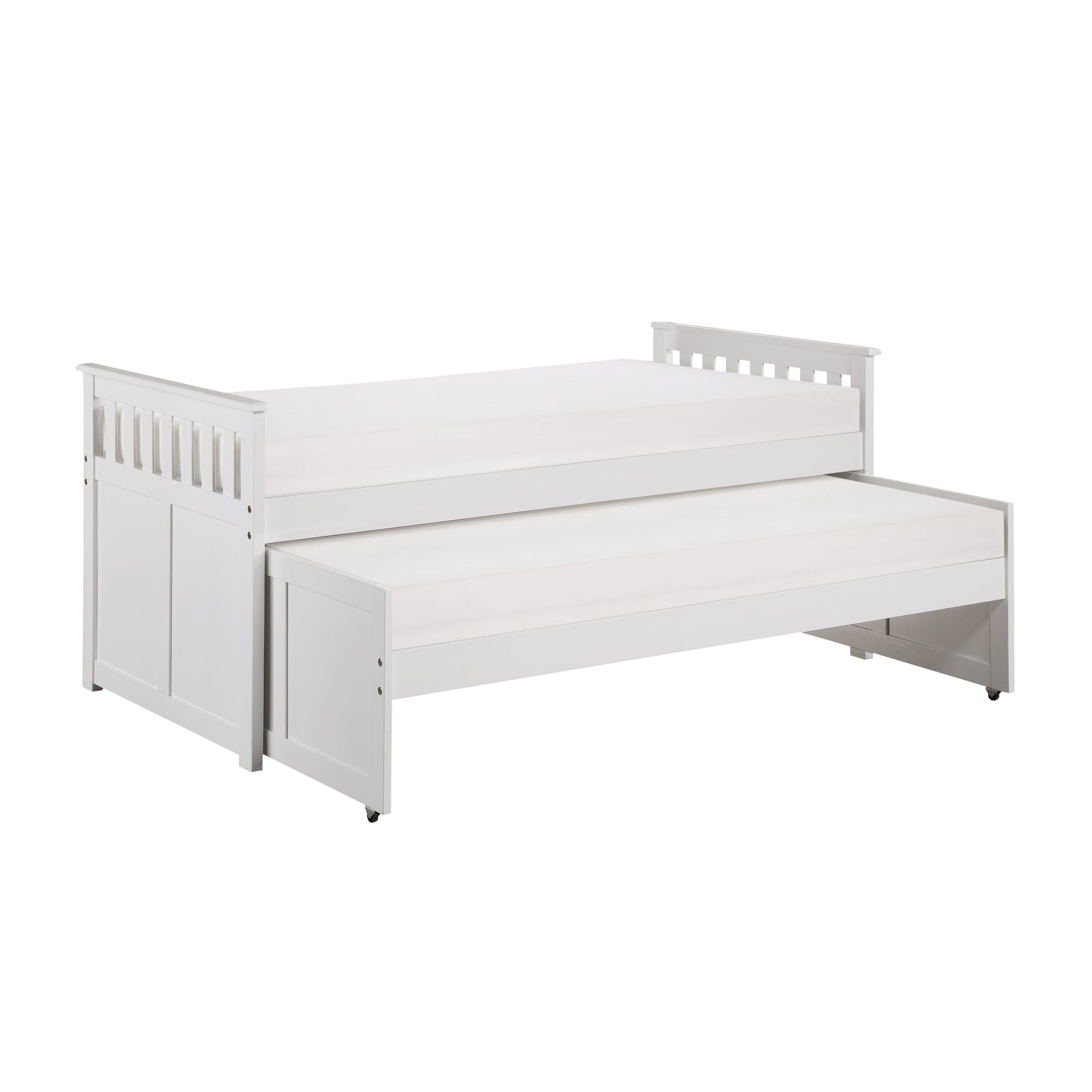 Galen White Twin/Twin Bed - Ornate Home