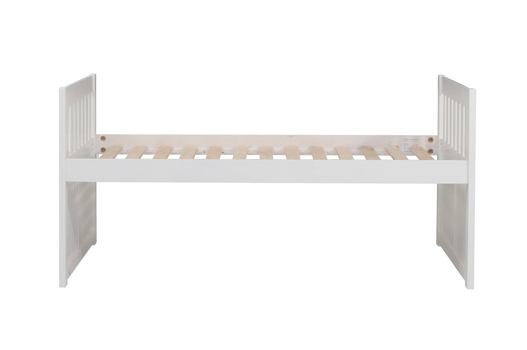 Galen White Twin/Twin Trundle Bed - Ornate Home