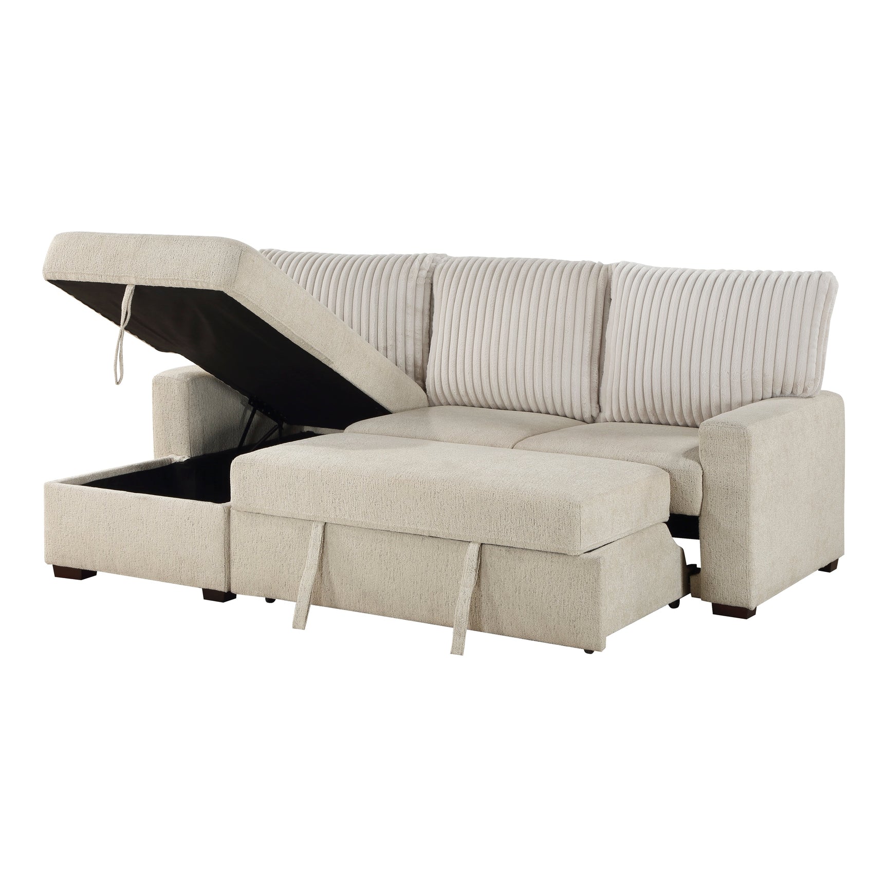 Gallatin Beige 2-Piece Sectional with Left Chaise - Ornate Home