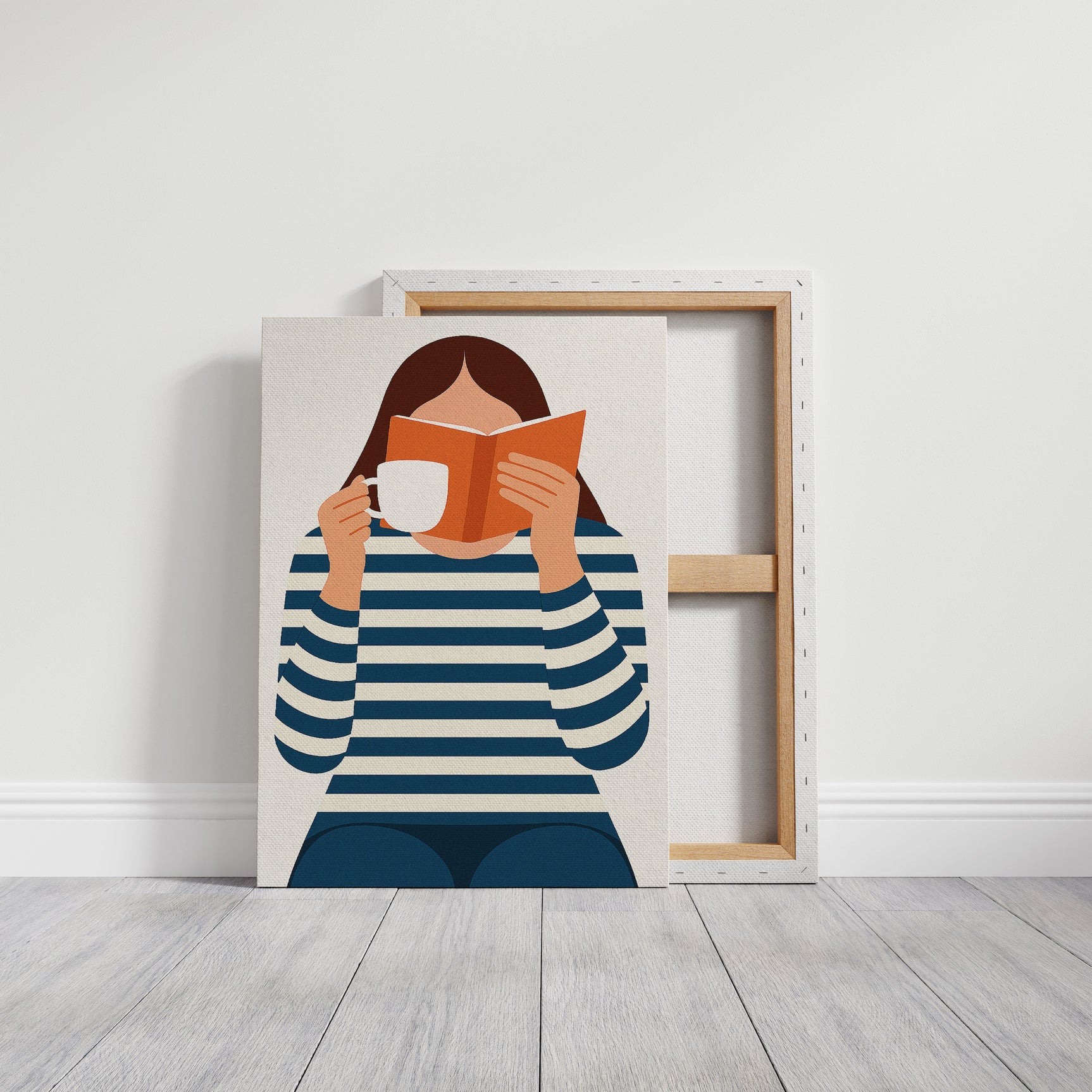 Cozy Moments - Minimalist Reading Artwork