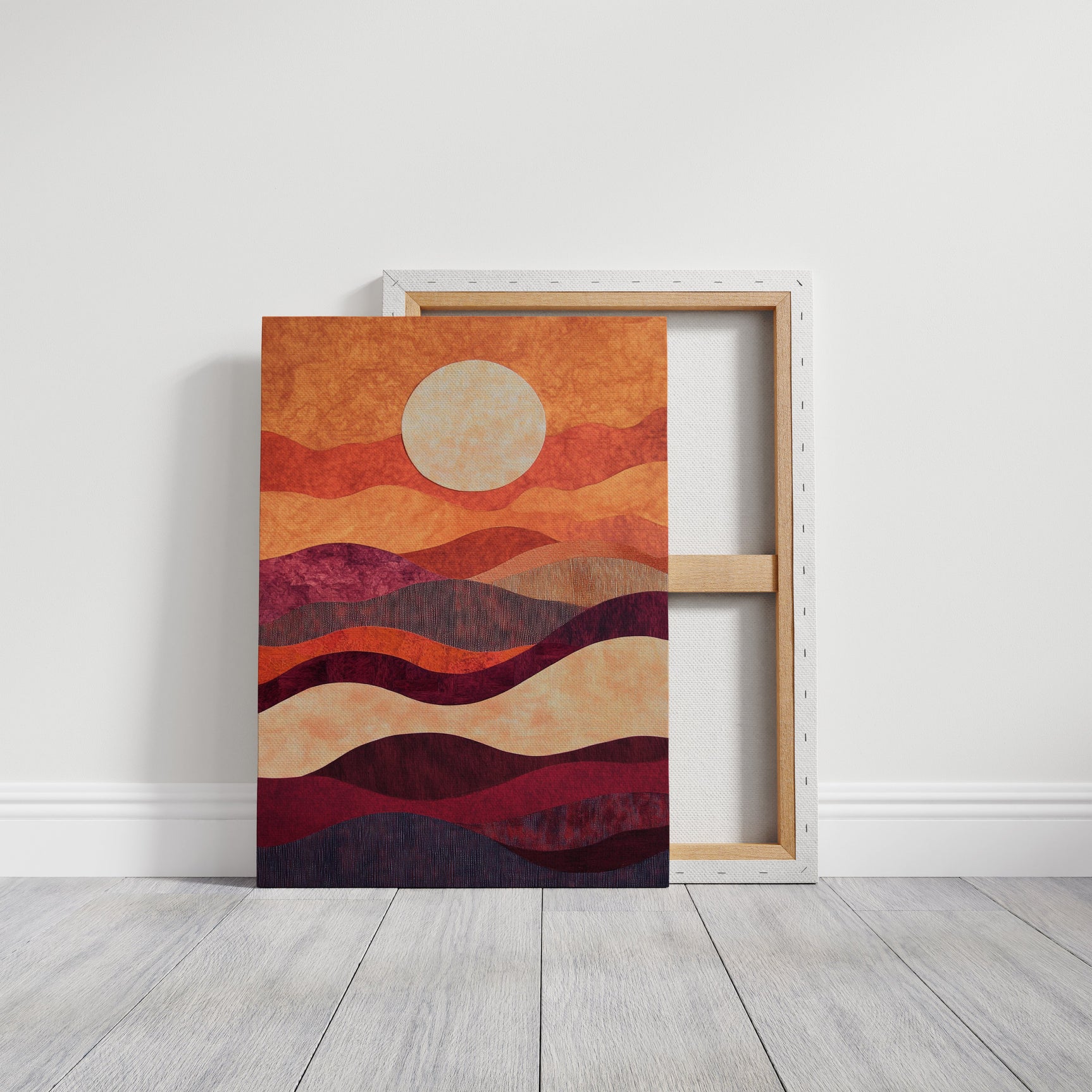Sunset Serenade - Vibrant Abstract Canvas Art