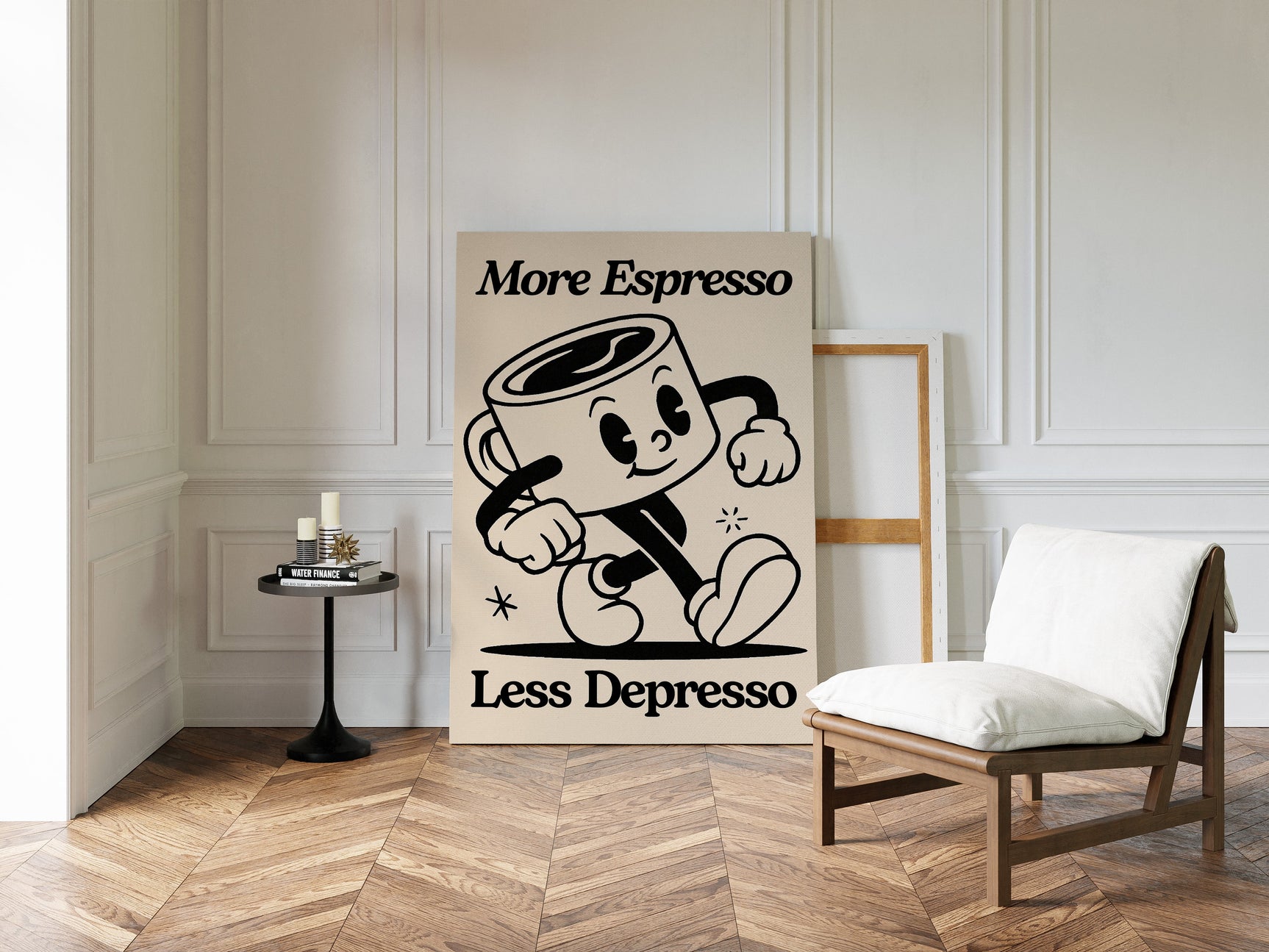 Caffeinated Cheer - Retro Coffee Art Print