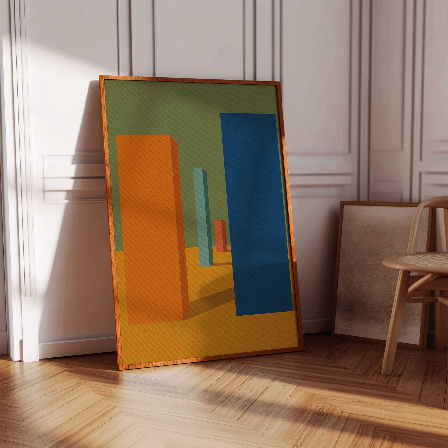 Vibrant Geometric Abstract Canvas Art