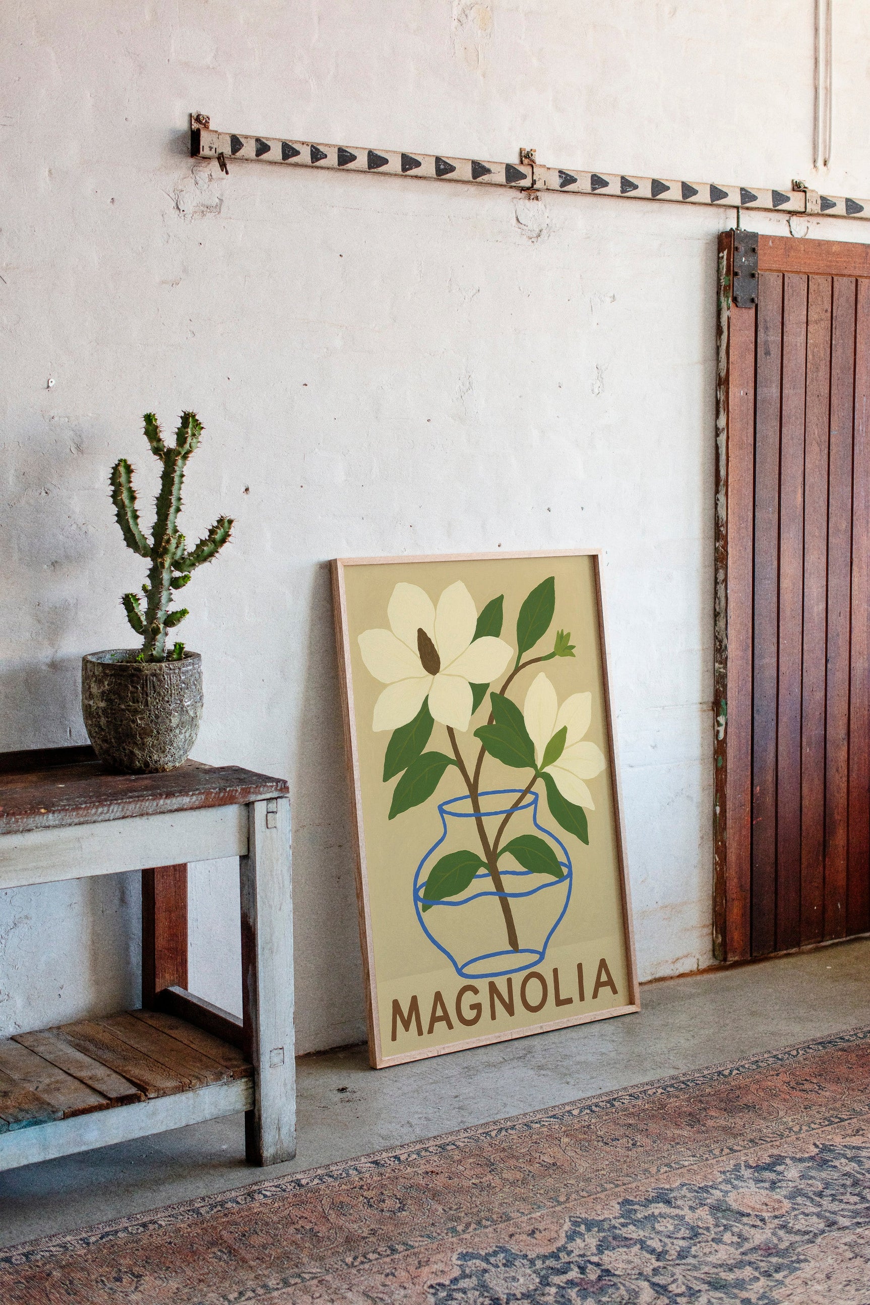 Elegant Magnolia Art Print for Home Decor