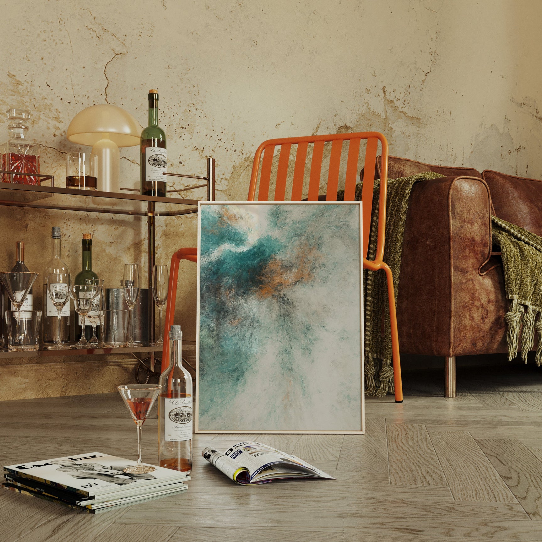 Ethereal Abstract Cloudscape Wall Art