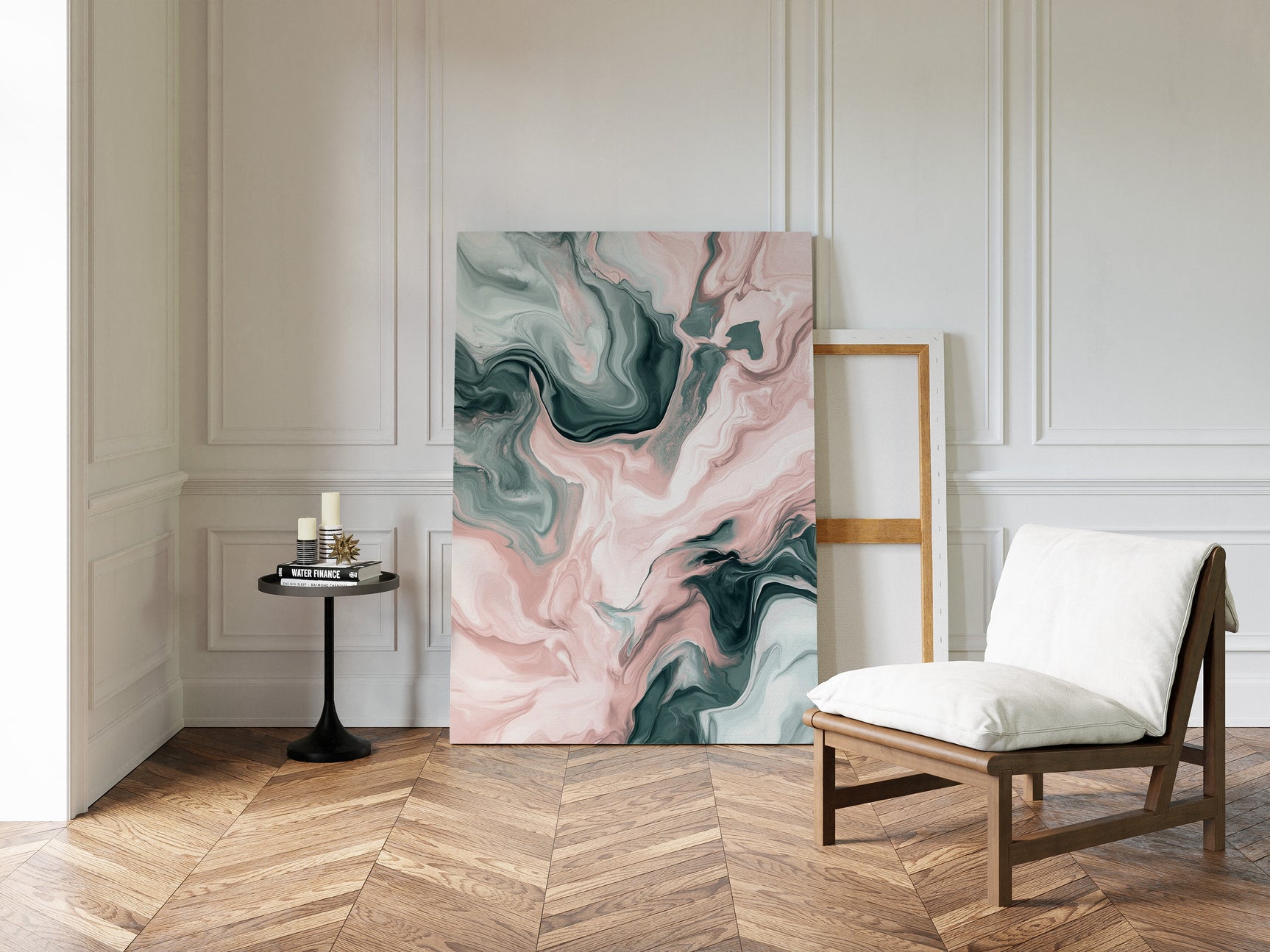 Mystic Waves - Abstract Marble Canvas Art
