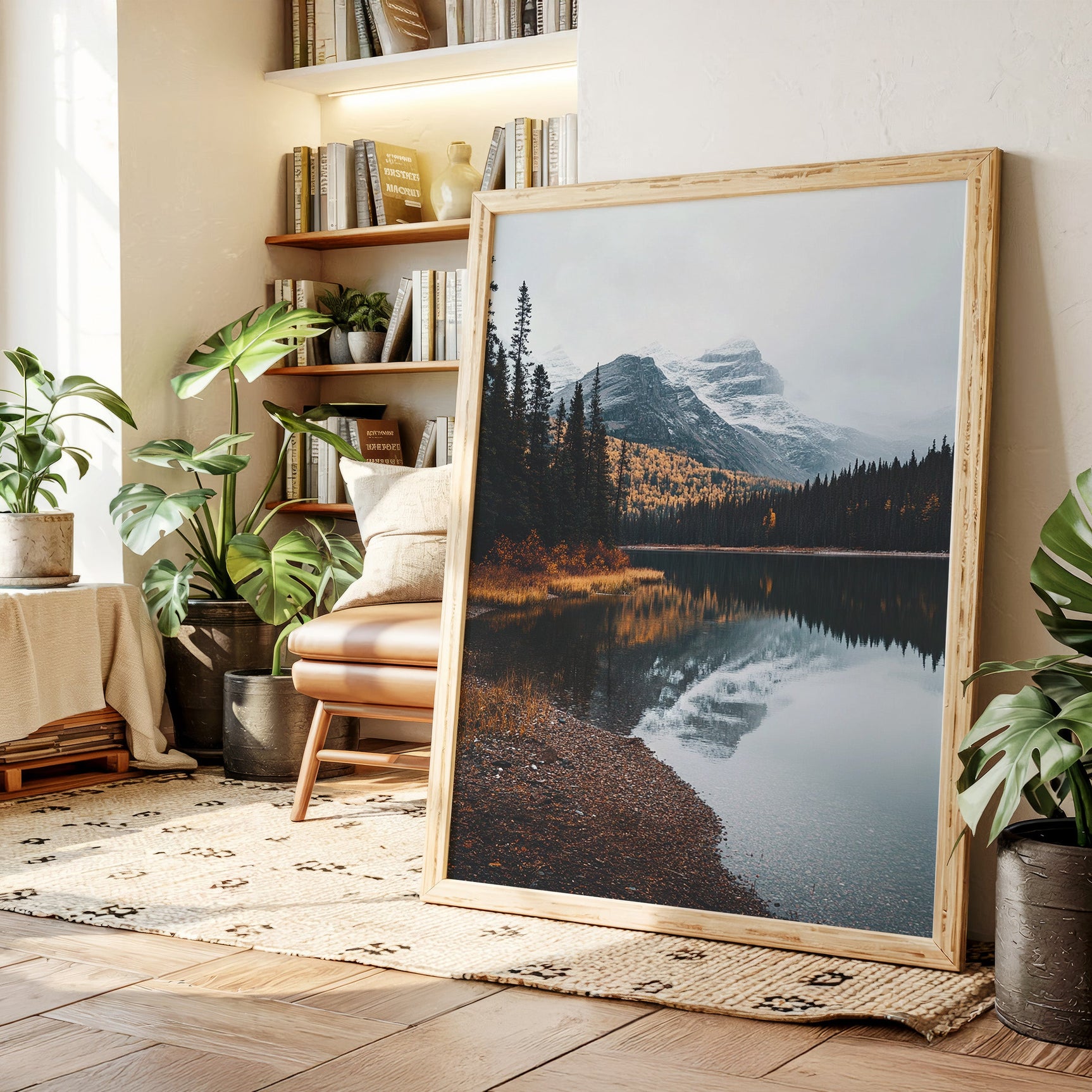 Majestic Mountain Reflection Art Print