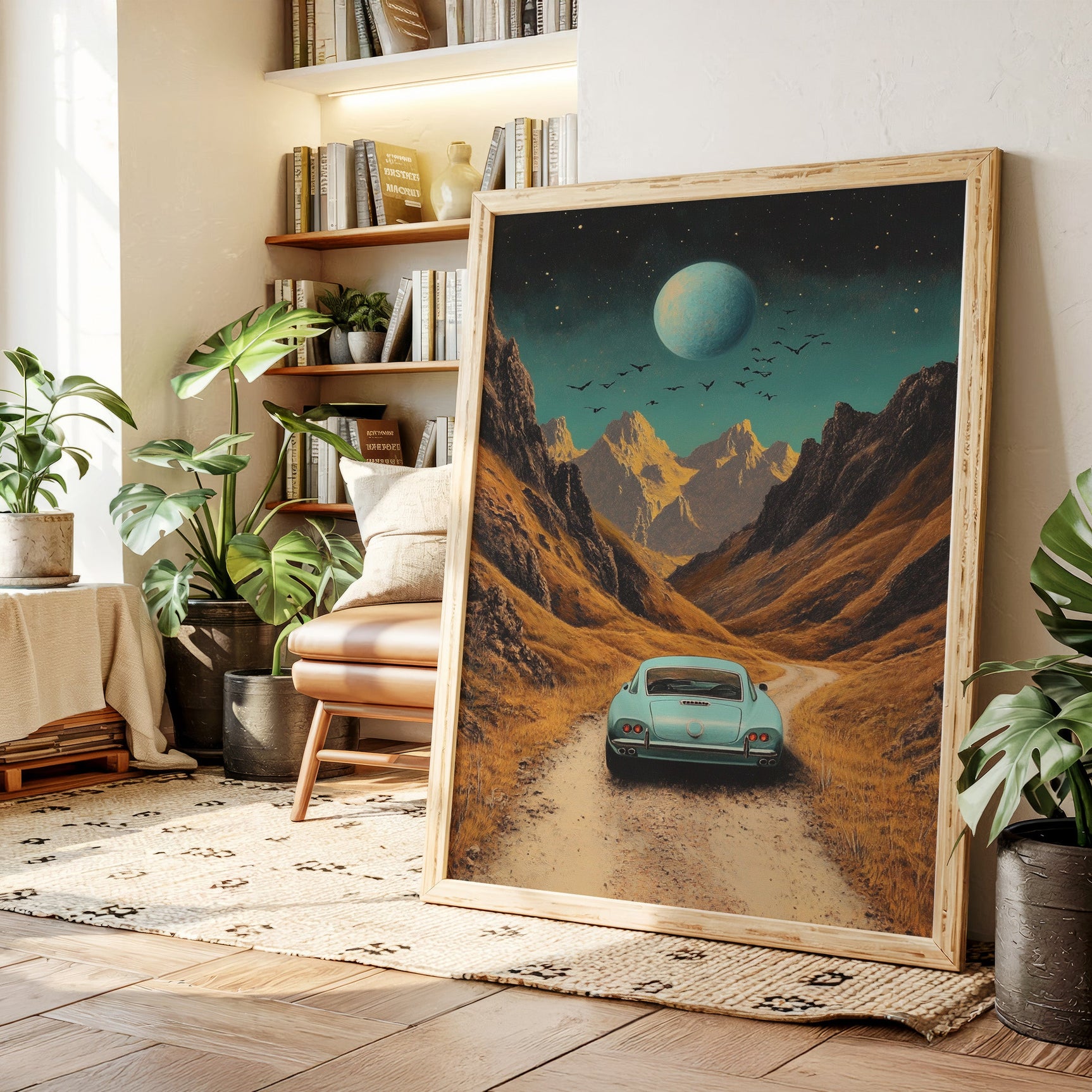 Celestial Journey - Vintage Roadscape Art