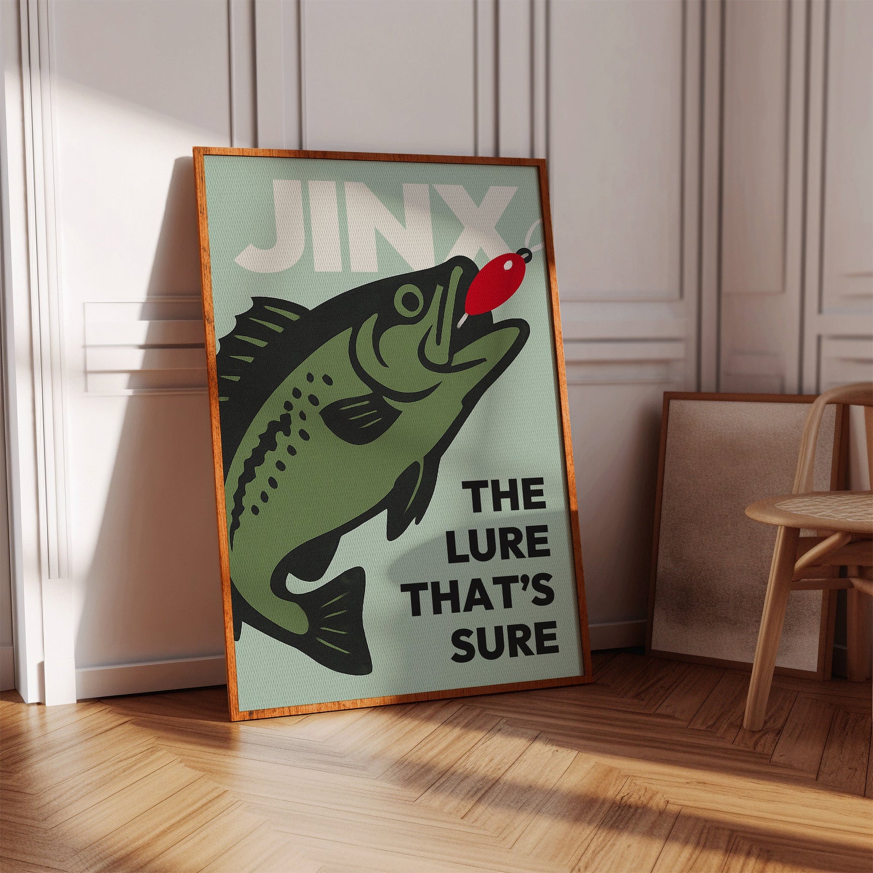 Baited Bliss - Retro Fishing Print