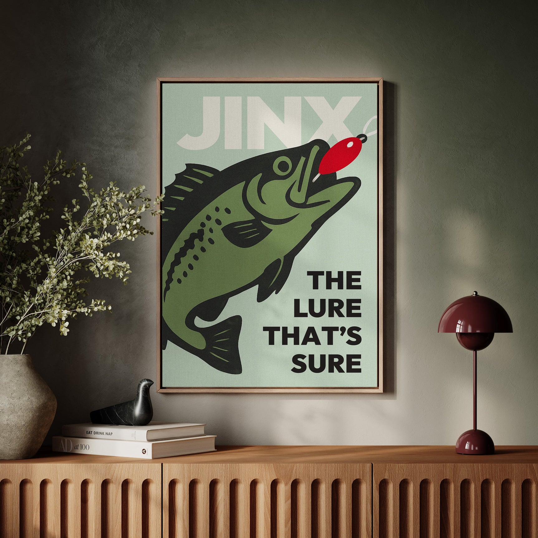 Baited Bliss - Retro Fishing Print