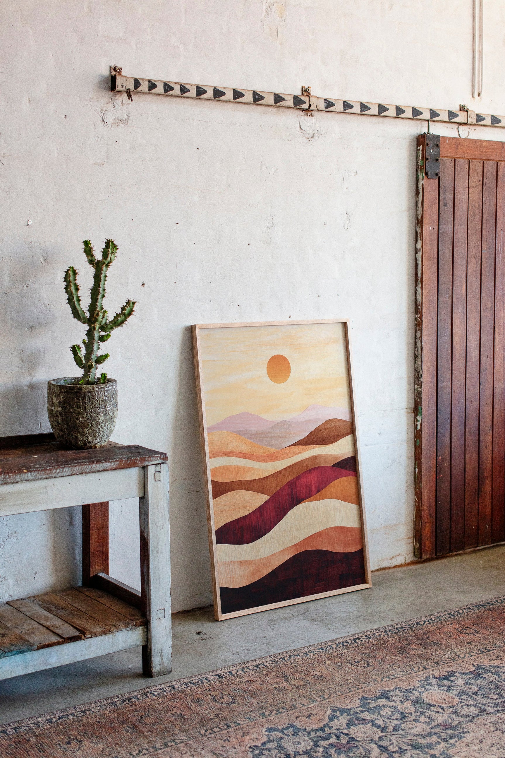 Sunset Dunes - Abstract Landscape Canvas Art