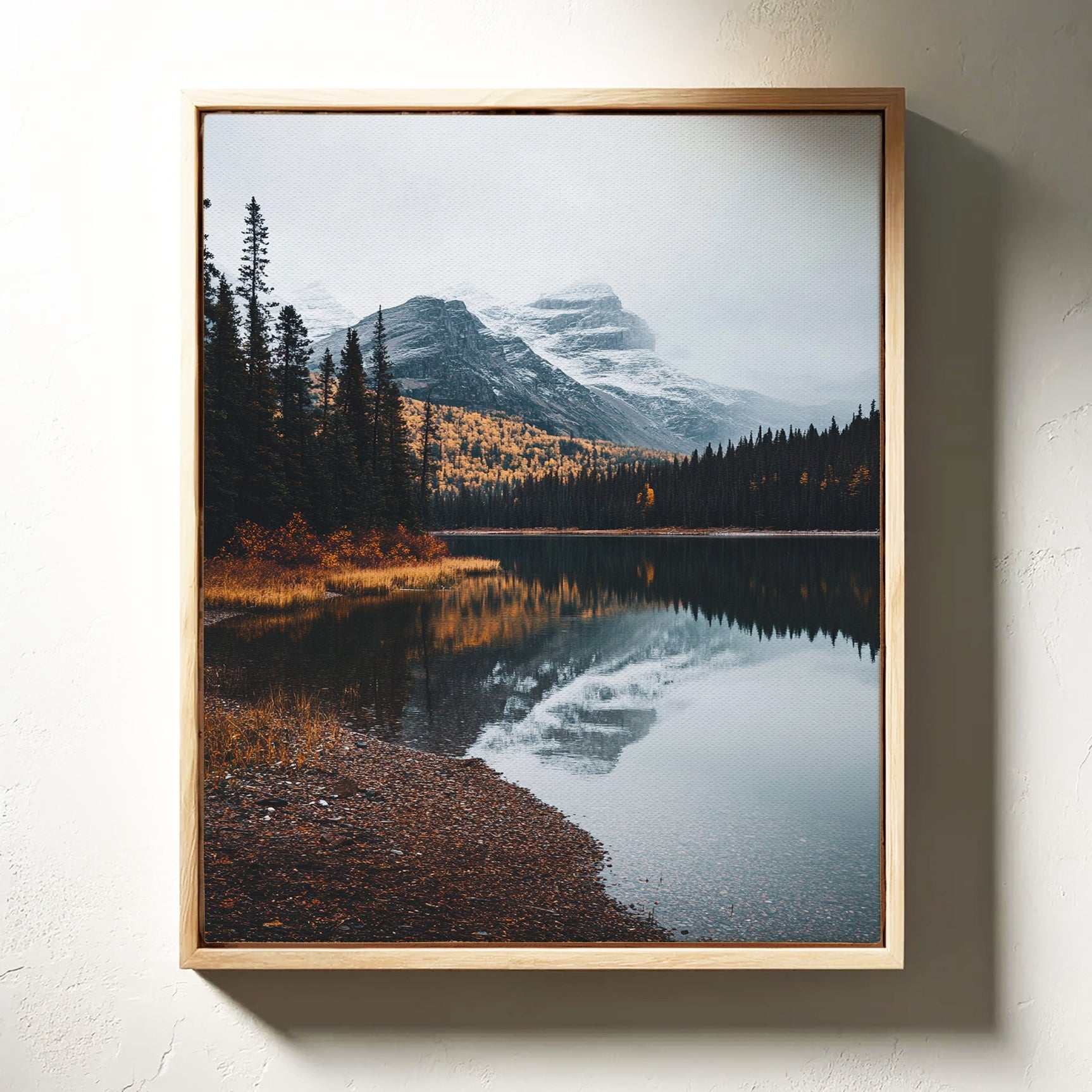 Majestic Mountain Reflection Art Print