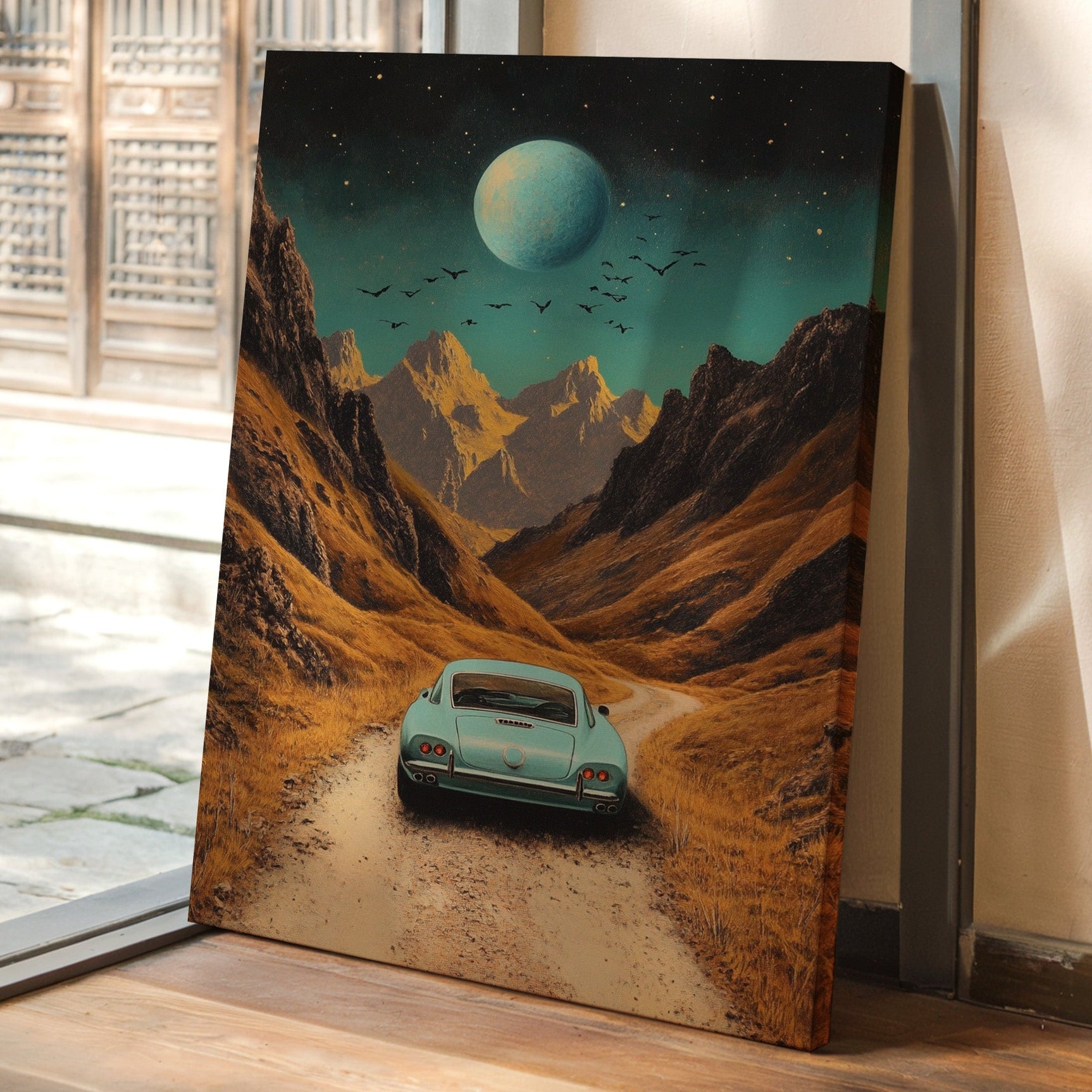 Celestial Journey - Vintage Roadscape Art