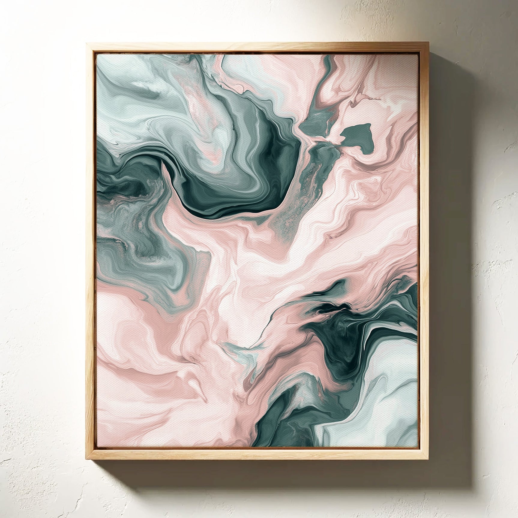 Mystic Waves - Abstract Marble Canvas Art