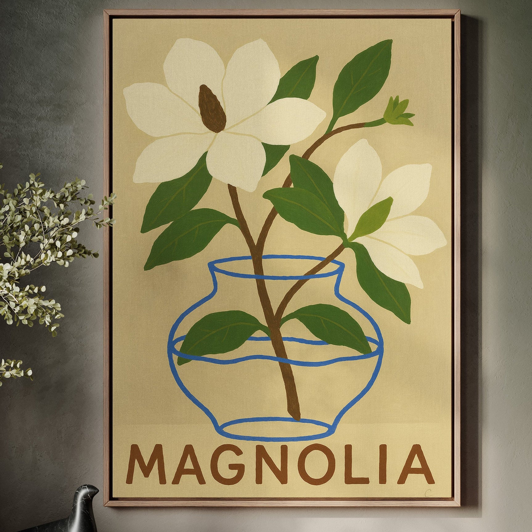 Elegant Magnolia Art Print for Home Decor