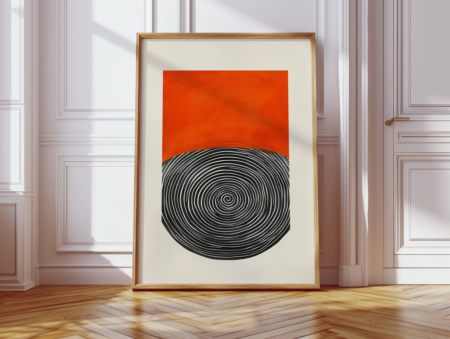 Vortex Sunset - Abstract Geometric Art Print