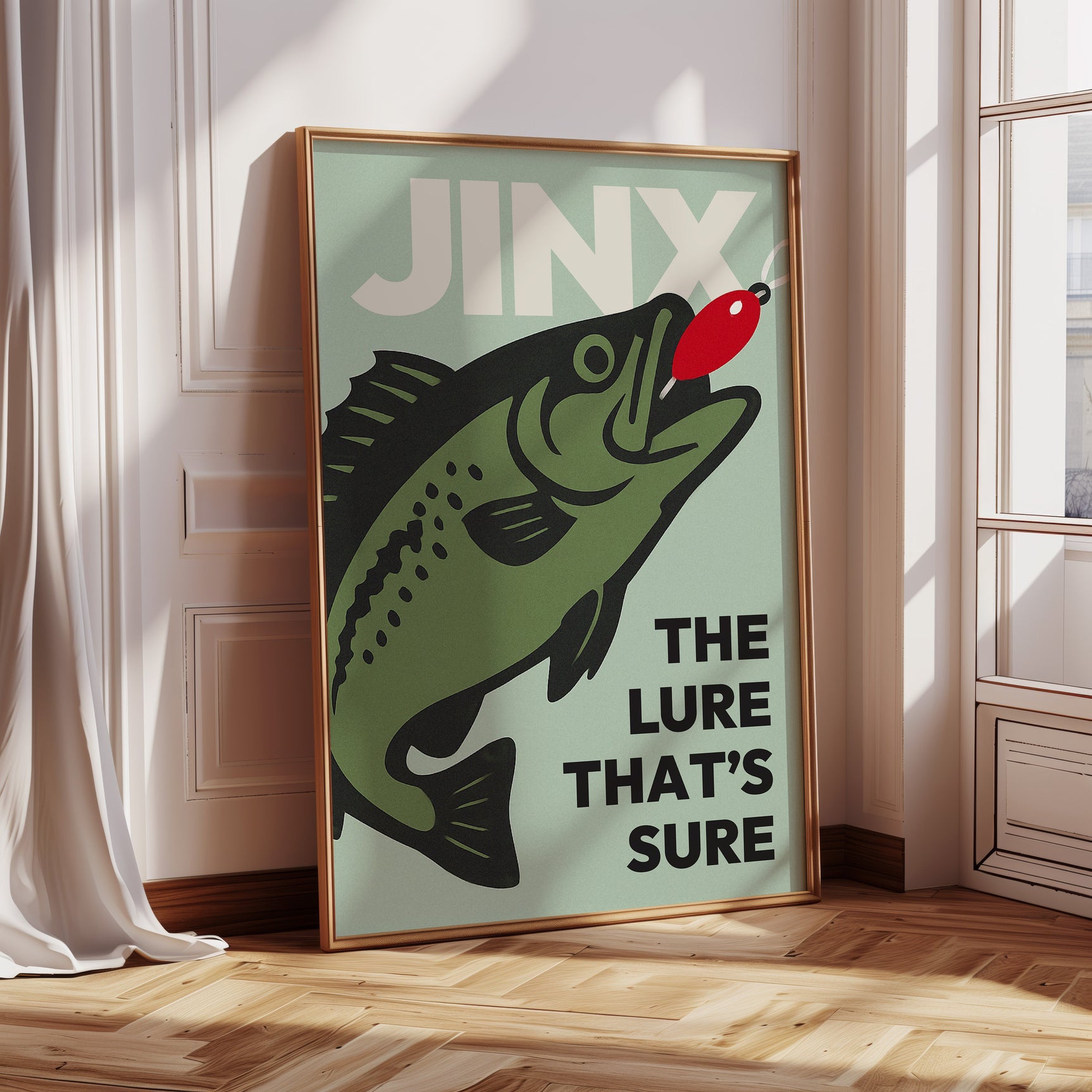 Baited Bliss - Retro Fishing Print