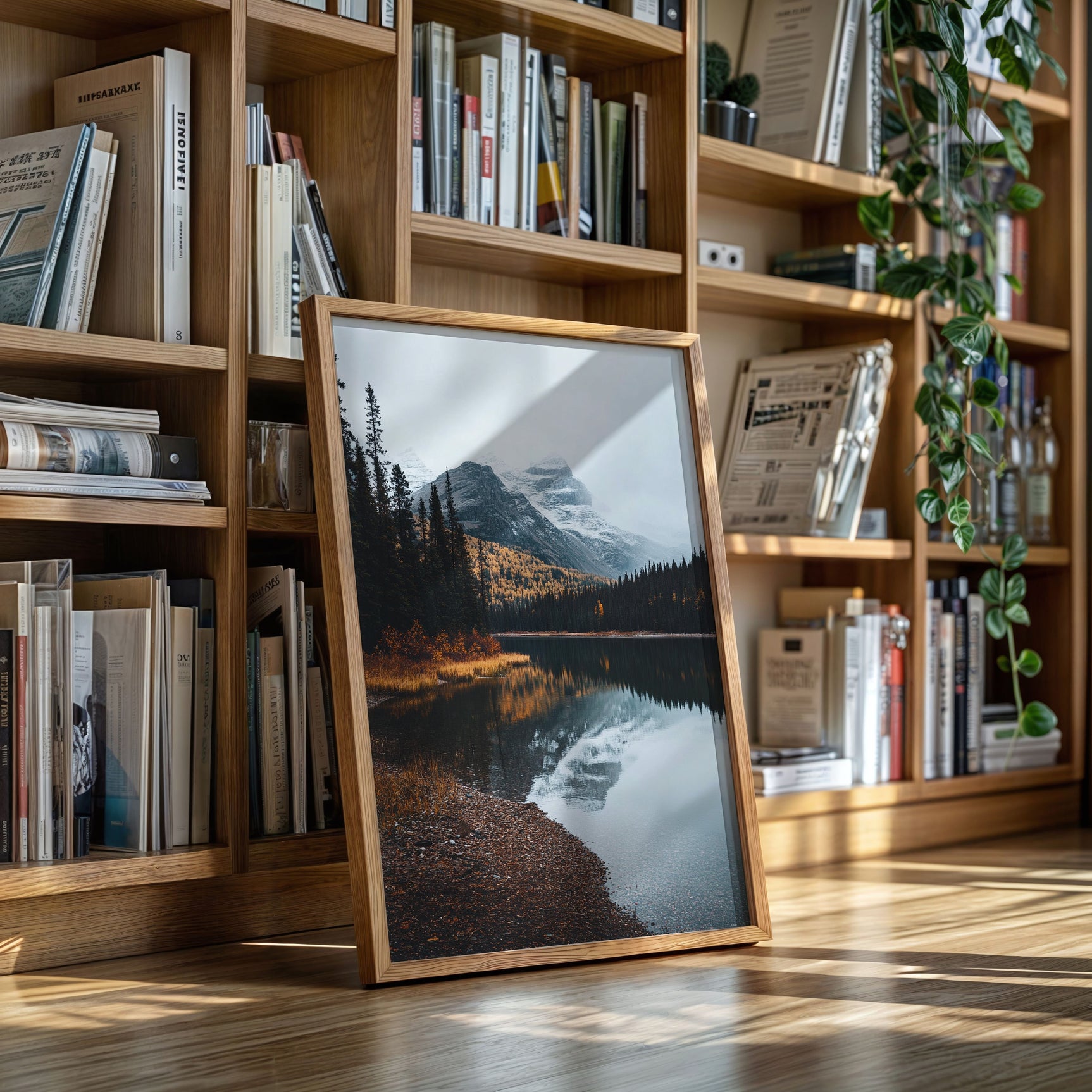Majestic Mountain Reflection Art Print