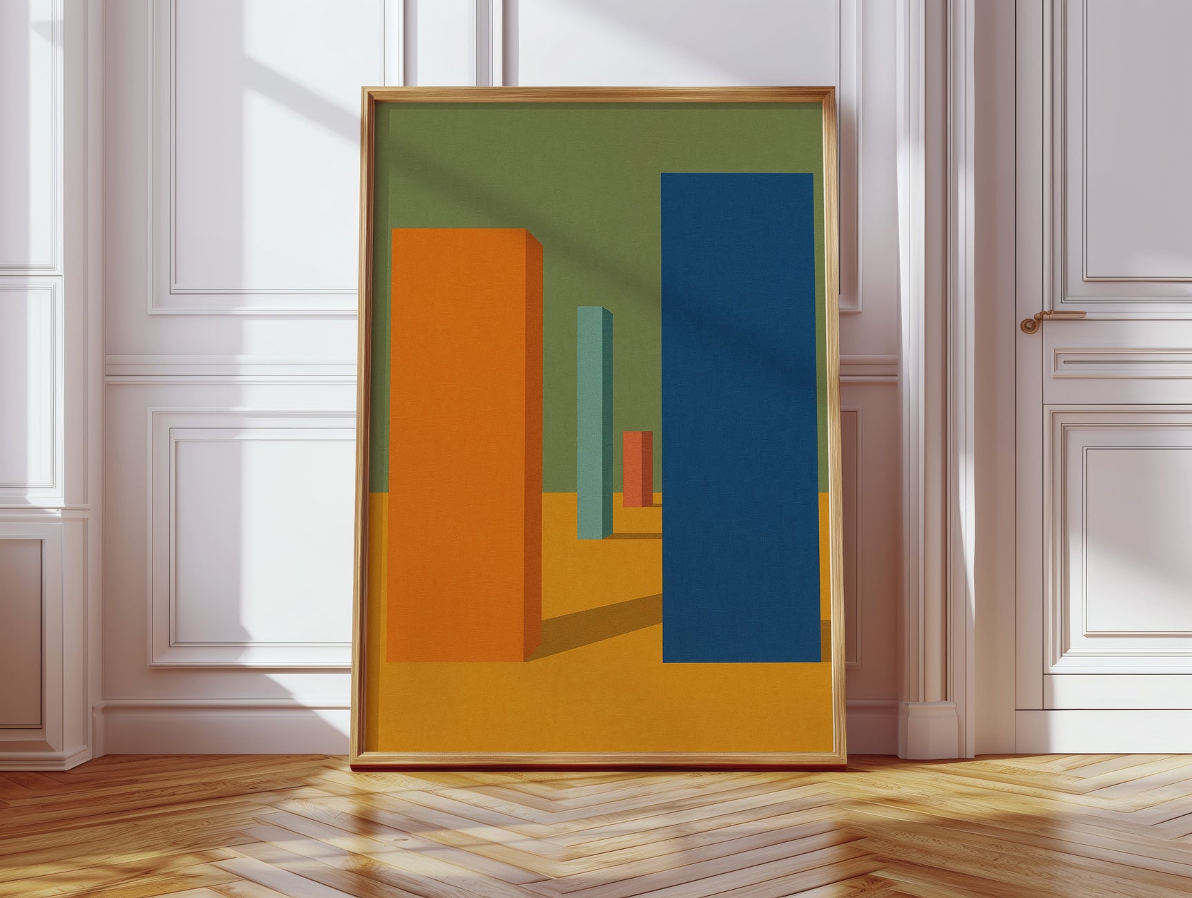 Vibrant Geometric Abstract Canvas Art
