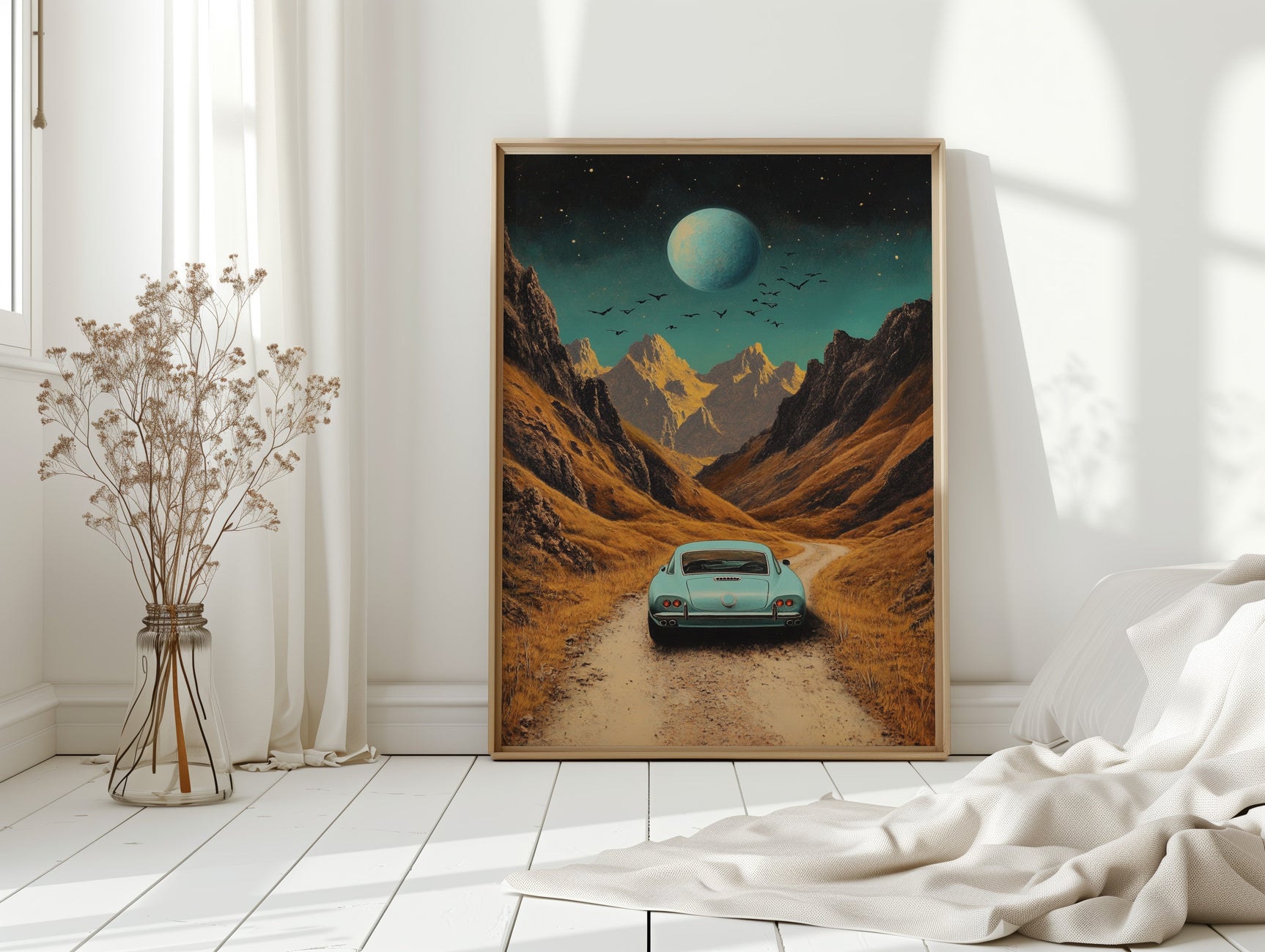 Celestial Journey - Vintage Roadscape Art