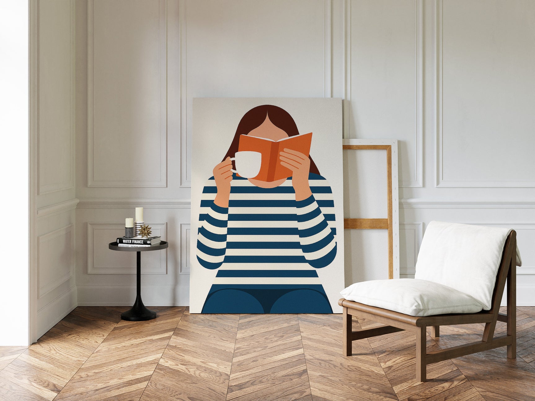Cozy Moments - Minimalist Reading Artwork