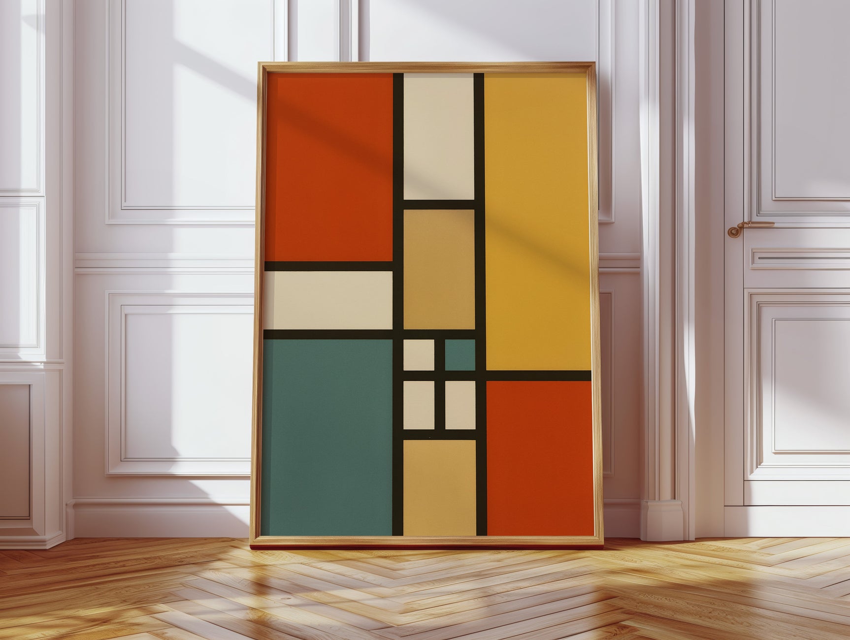 Vibrant Geometric Abstract Art Print