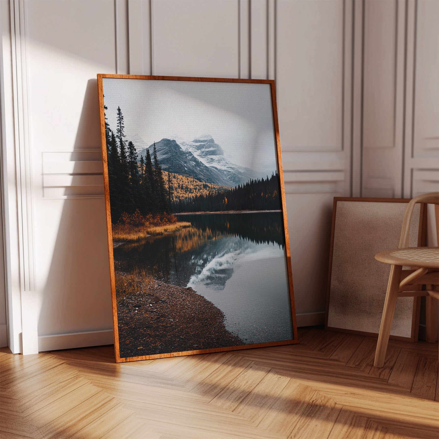 Majestic Mountain Reflection Art Print