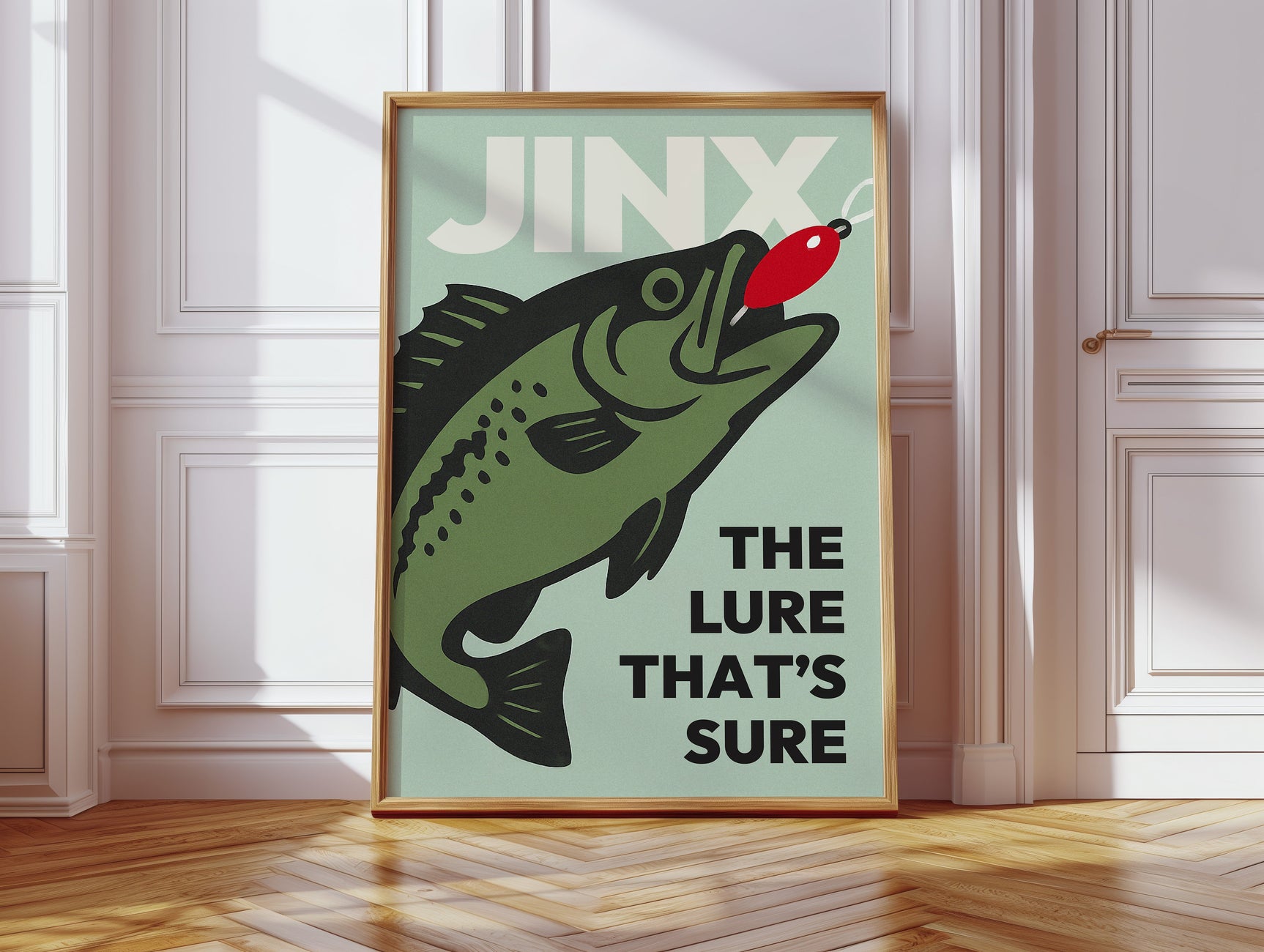 Baited Bliss - Retro Fishing Print