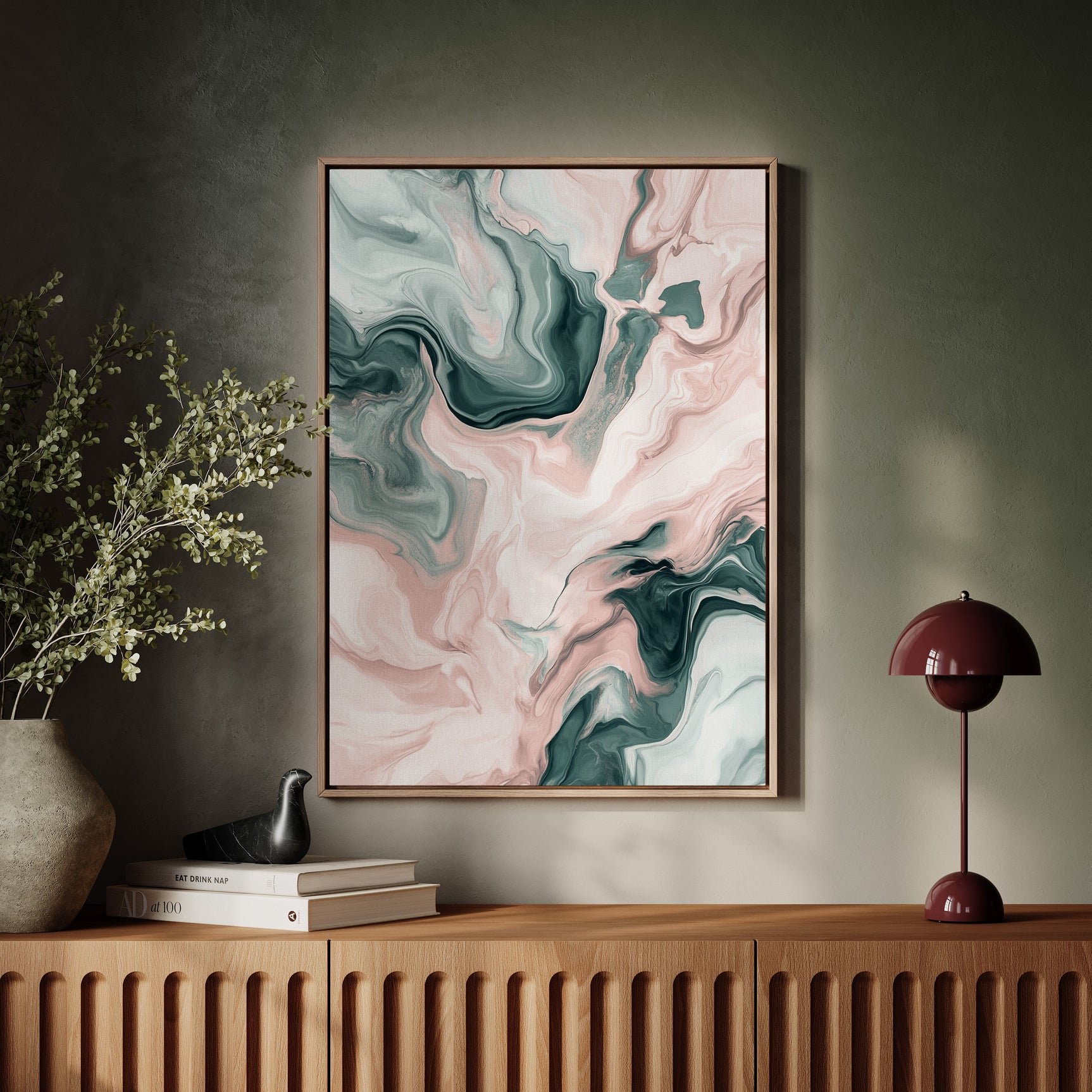 Mystic Waves - Abstract Marble Canvas Art