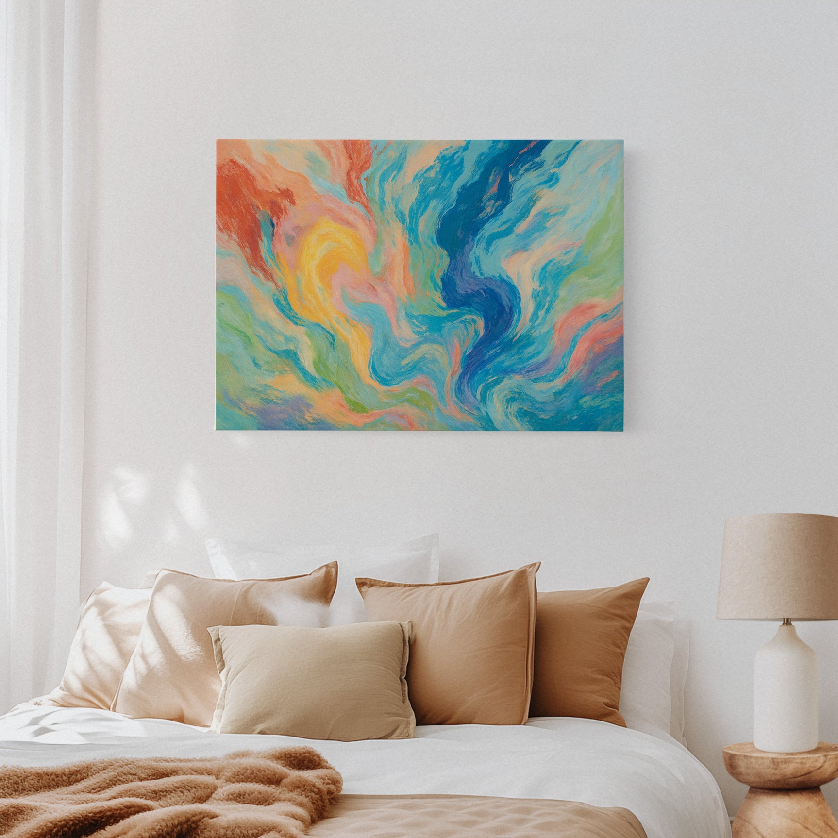 “Color Currents” – Abstract Swirl Painting