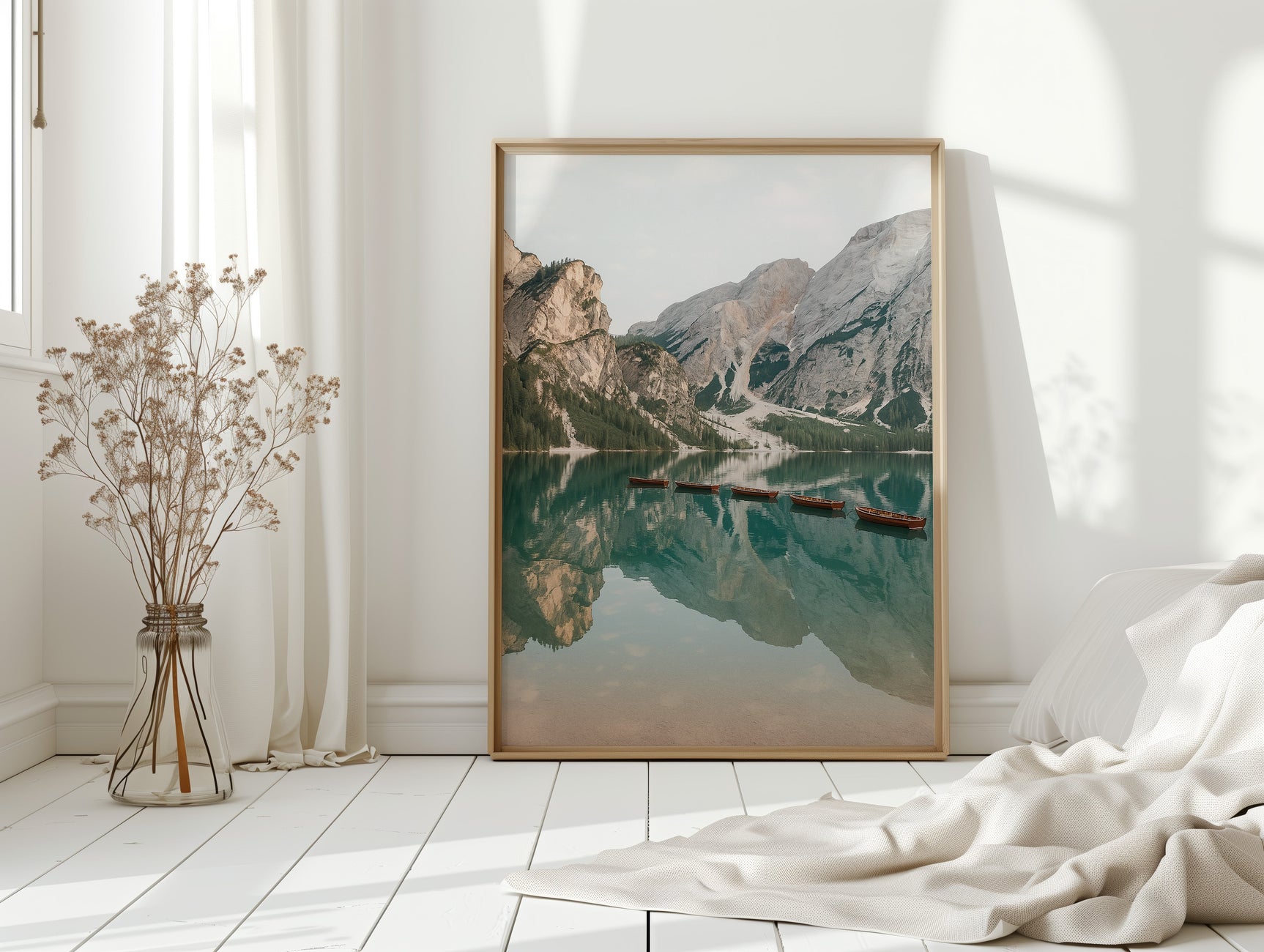 Still Waters, Silent Peaks – Tranquil Alpine Lake