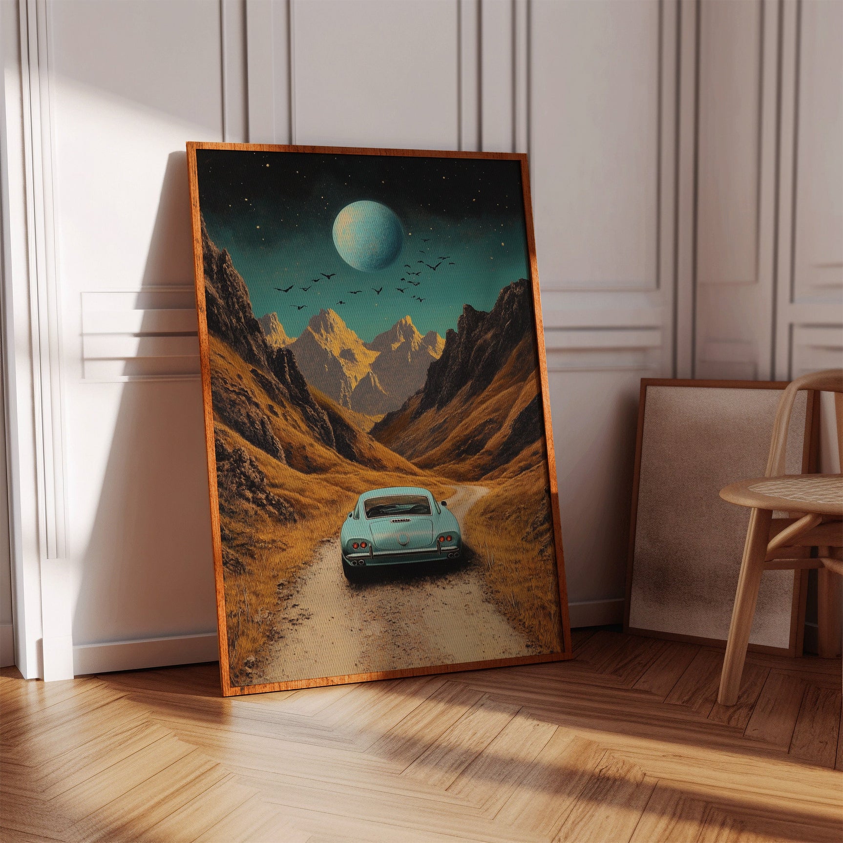 Celestial Journey - Vintage Roadscape Art