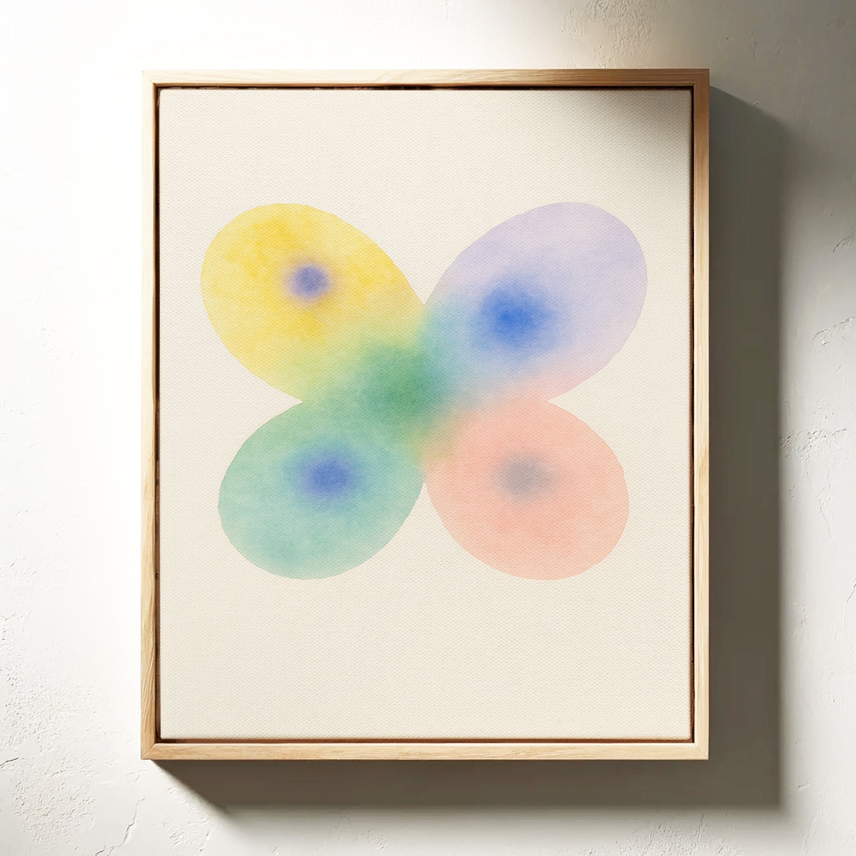 Soft Bloom – Watercolor Butterfly Abstract Print