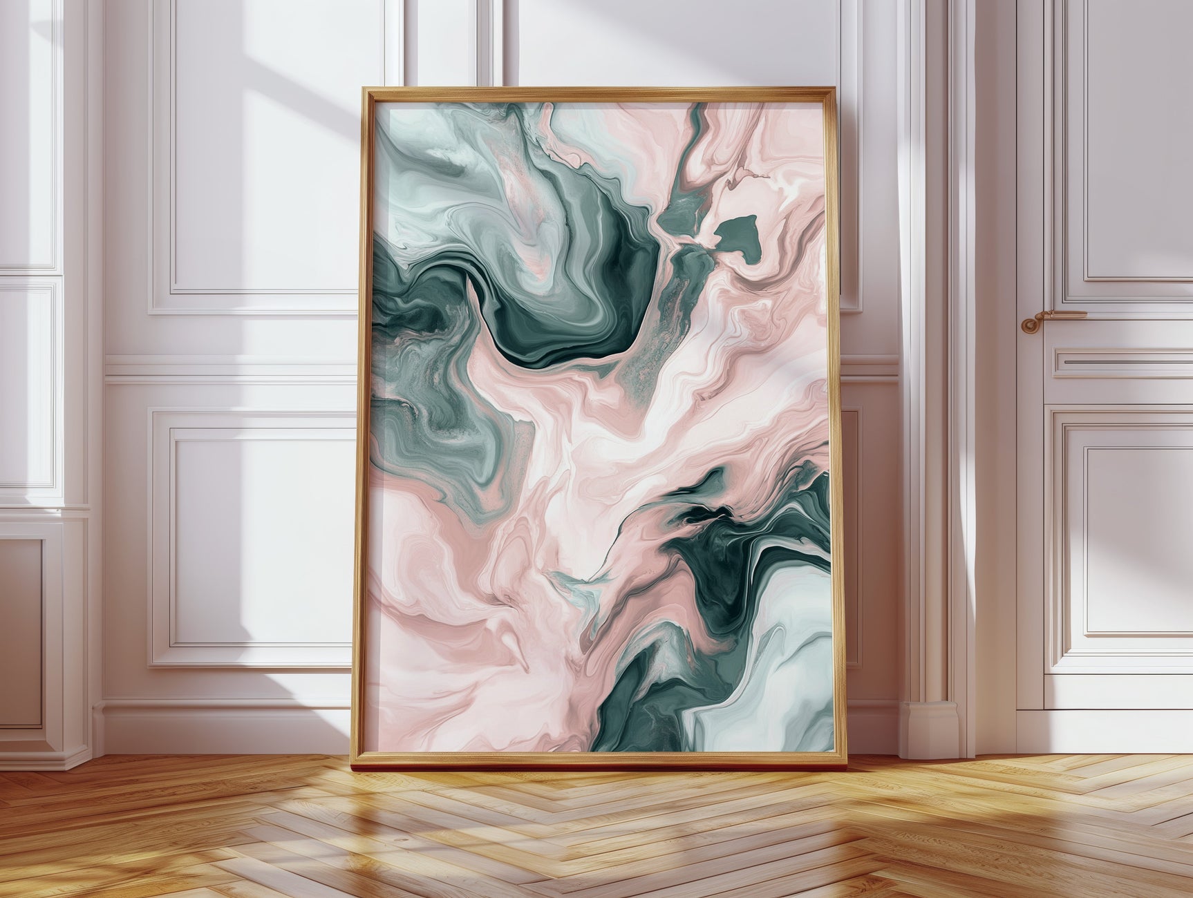 Mystic Waves - Abstract Marble Canvas Art