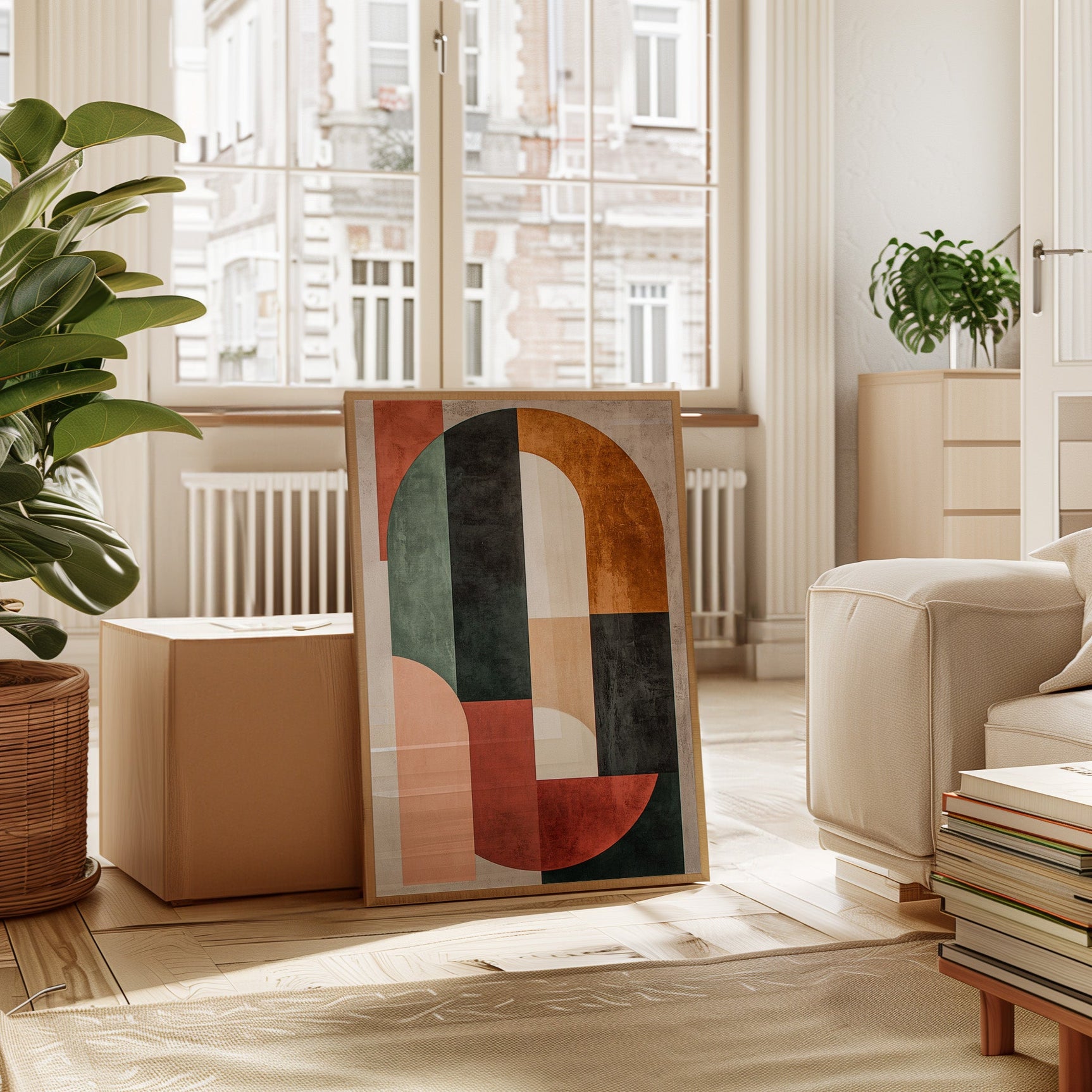 Modern Geometric Abstract Wall Art