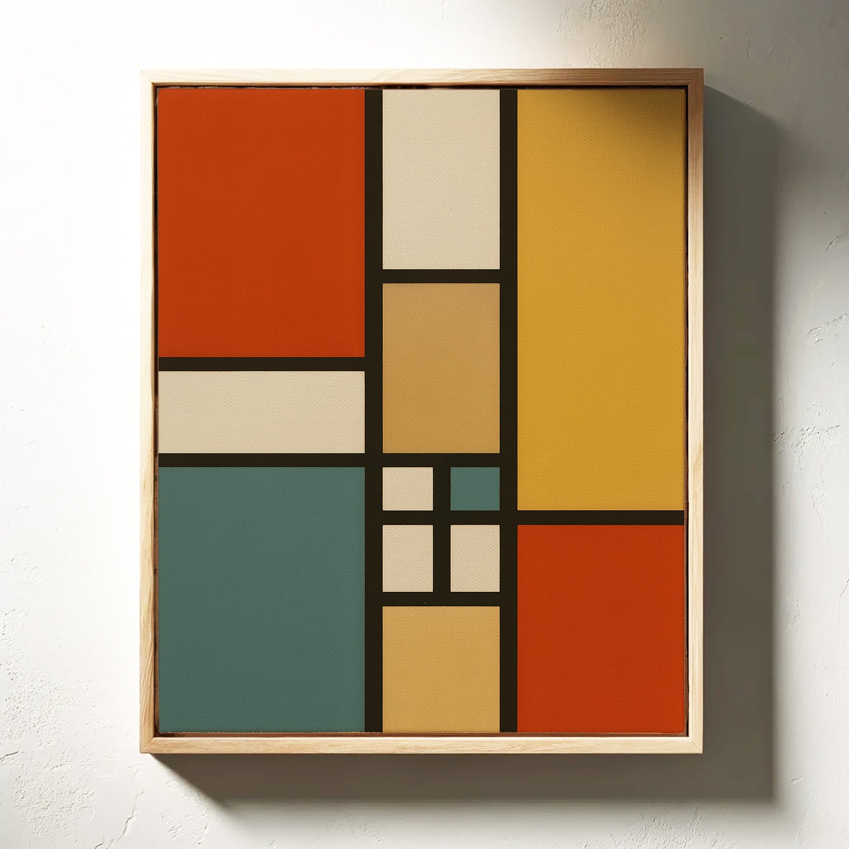 Vibrant Geometric Abstract Art Print