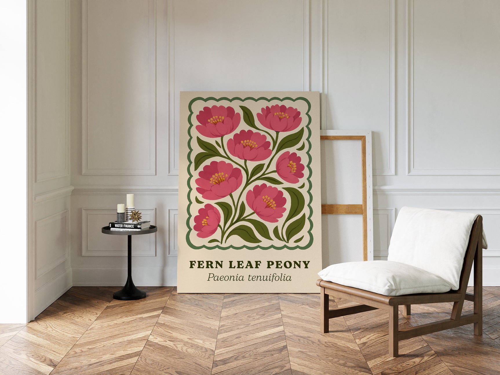 Blossoming Fern - Peony Art Print