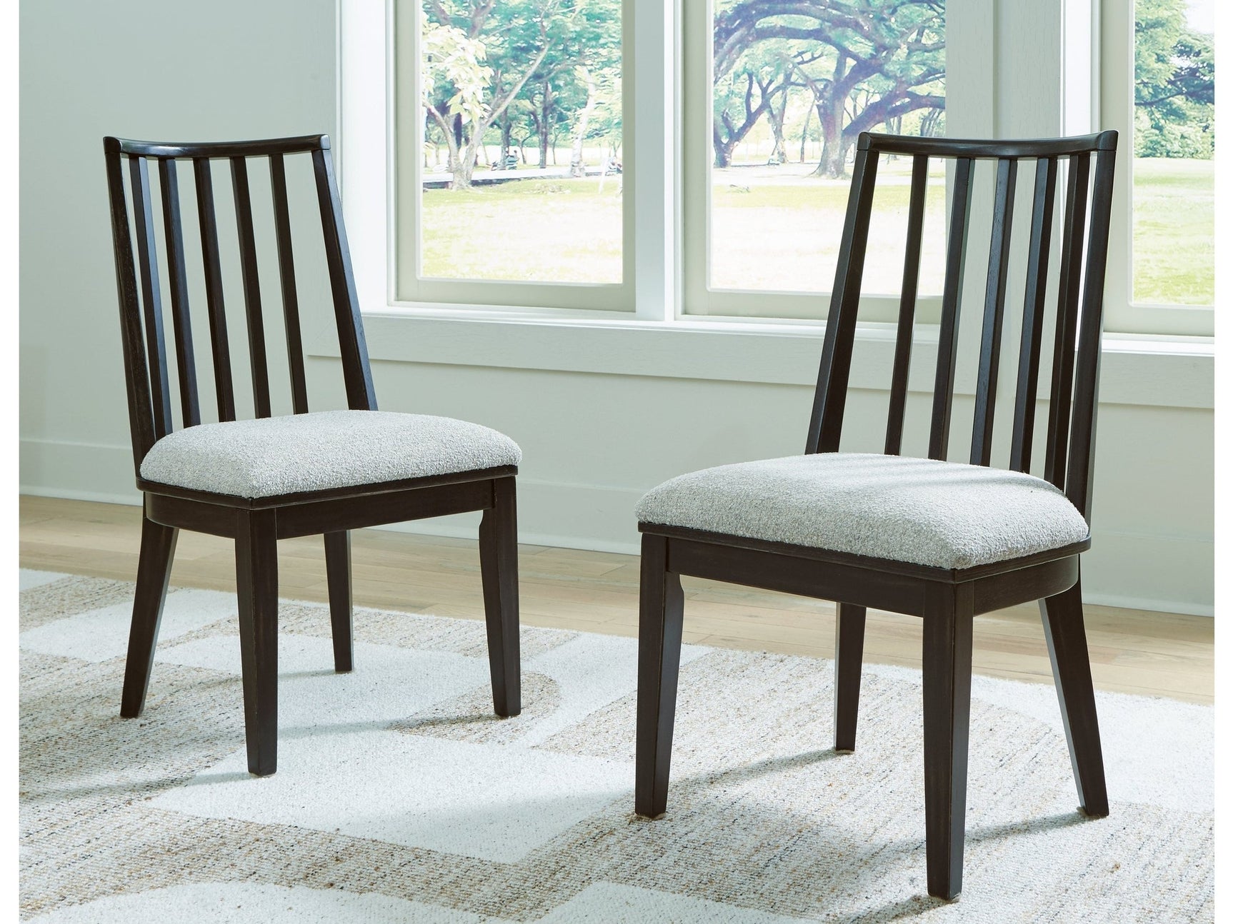 Galliden Black Dining Chair (Set of 2) (Online Special Price) - Ornate Home
