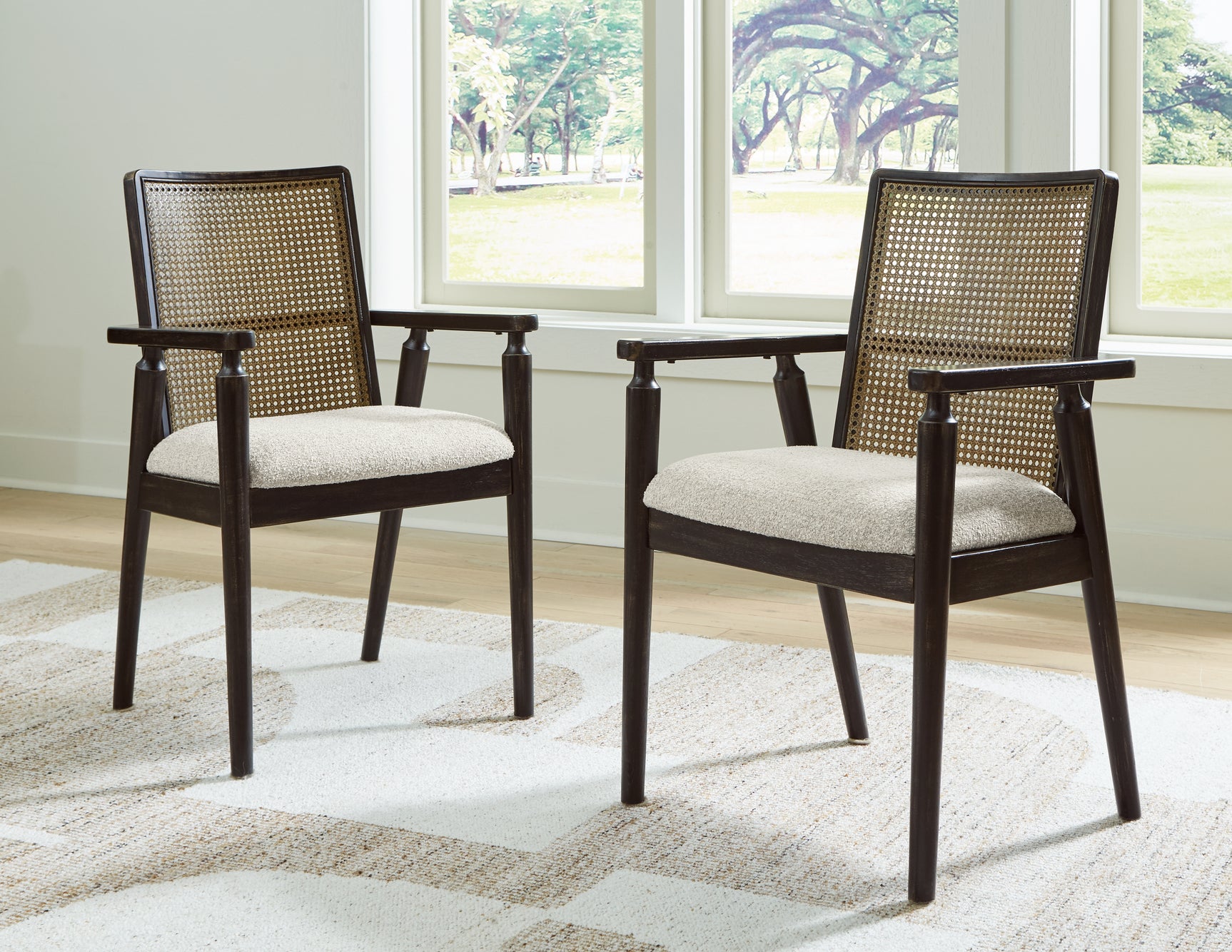 Galliden Black Dining Table with 4 Chairs - Ornate Home