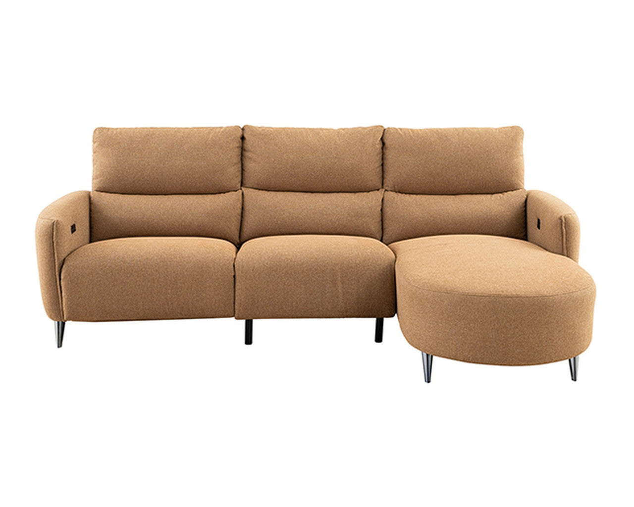Galten Brown Left-Facing Power Sectional - Ornate Home