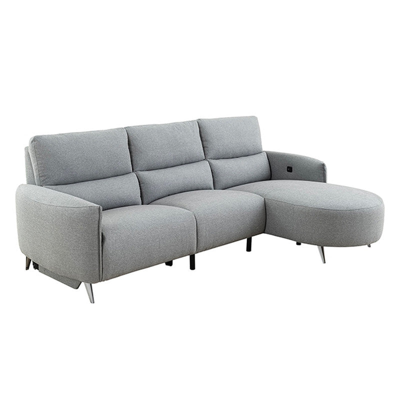 Galten Gray Left-Facing Power Sectional - Ornate Home