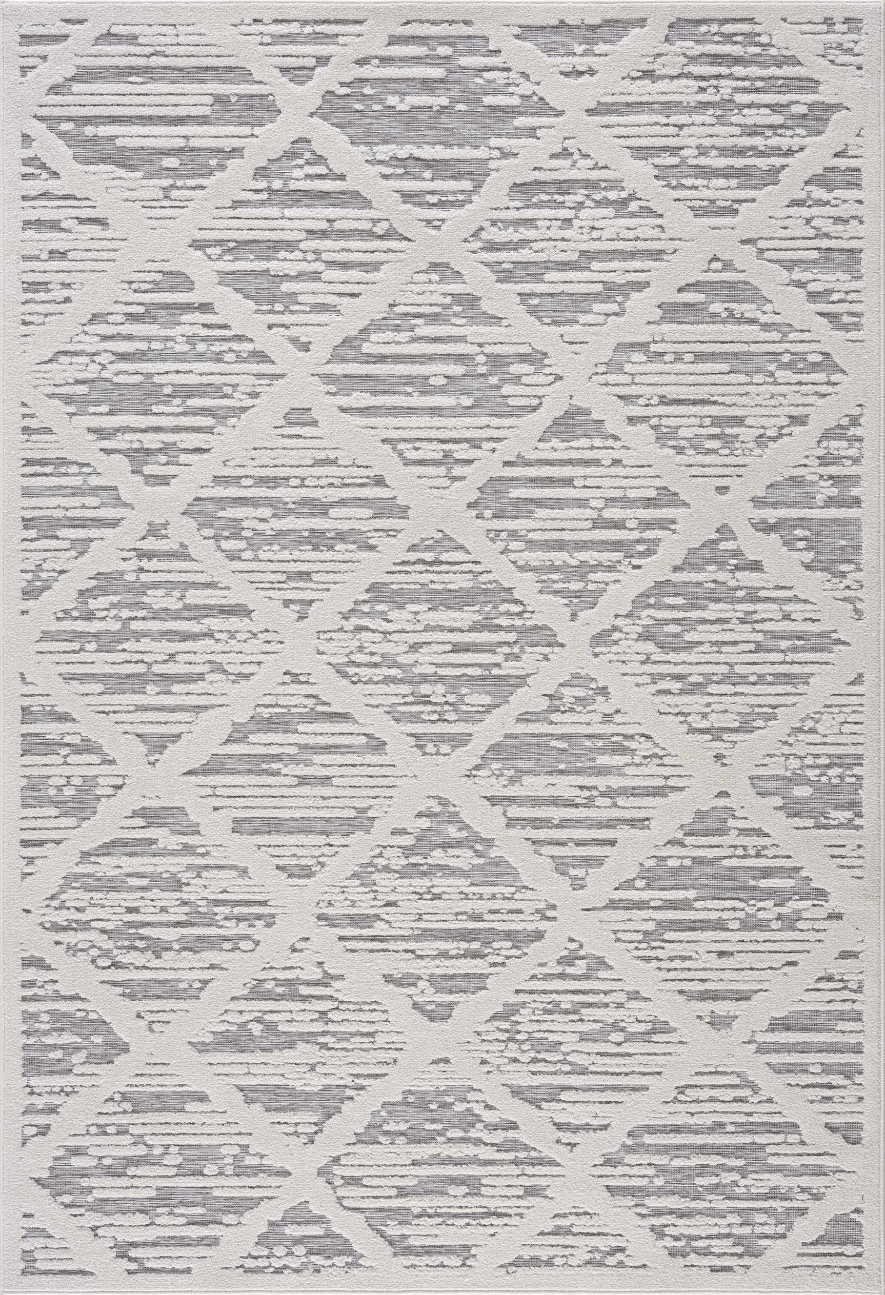 Gambang 3D Trellis Outdoor Area Rug - Clearance - Ornate Home